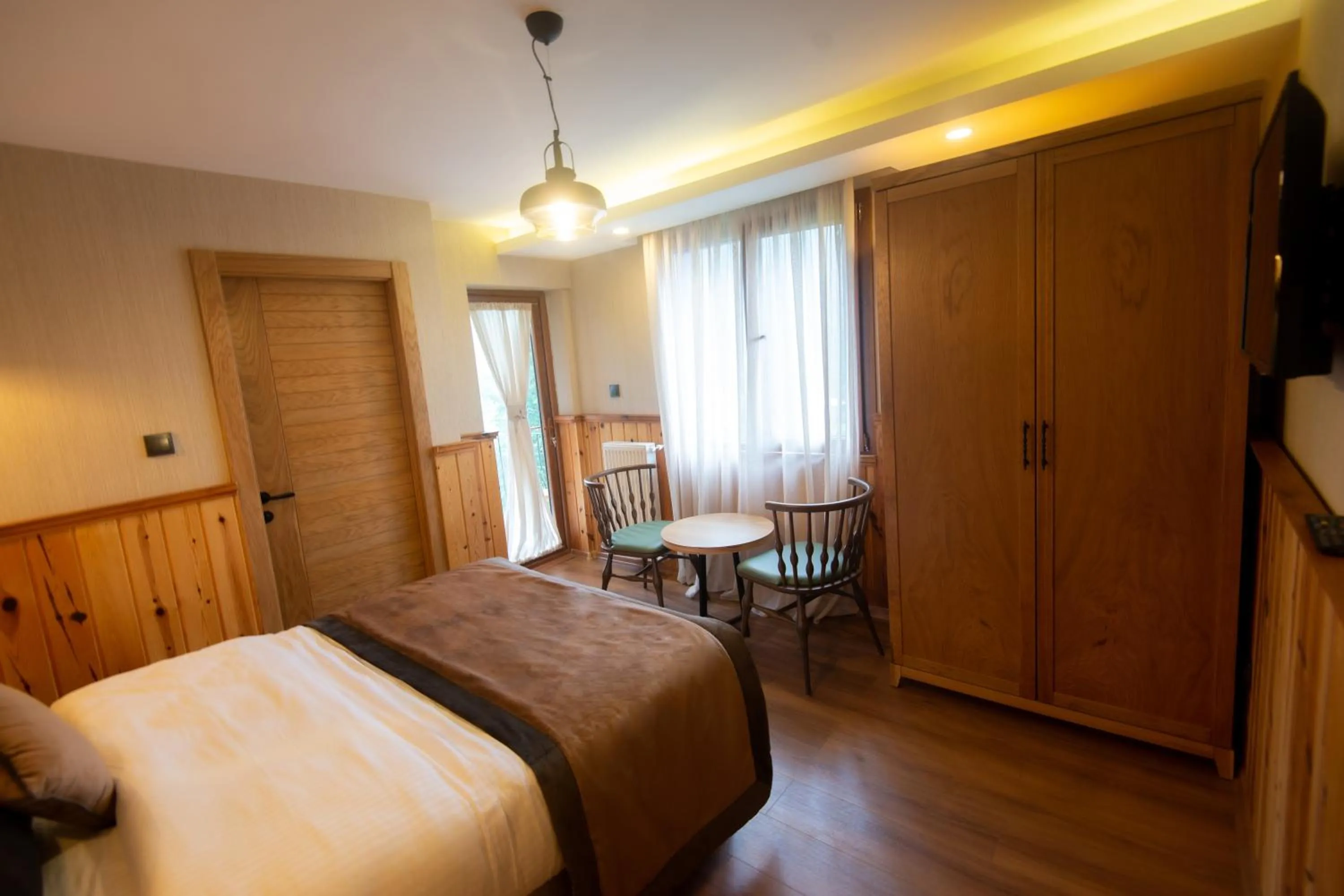 Bed in Ayder Koru Hotel