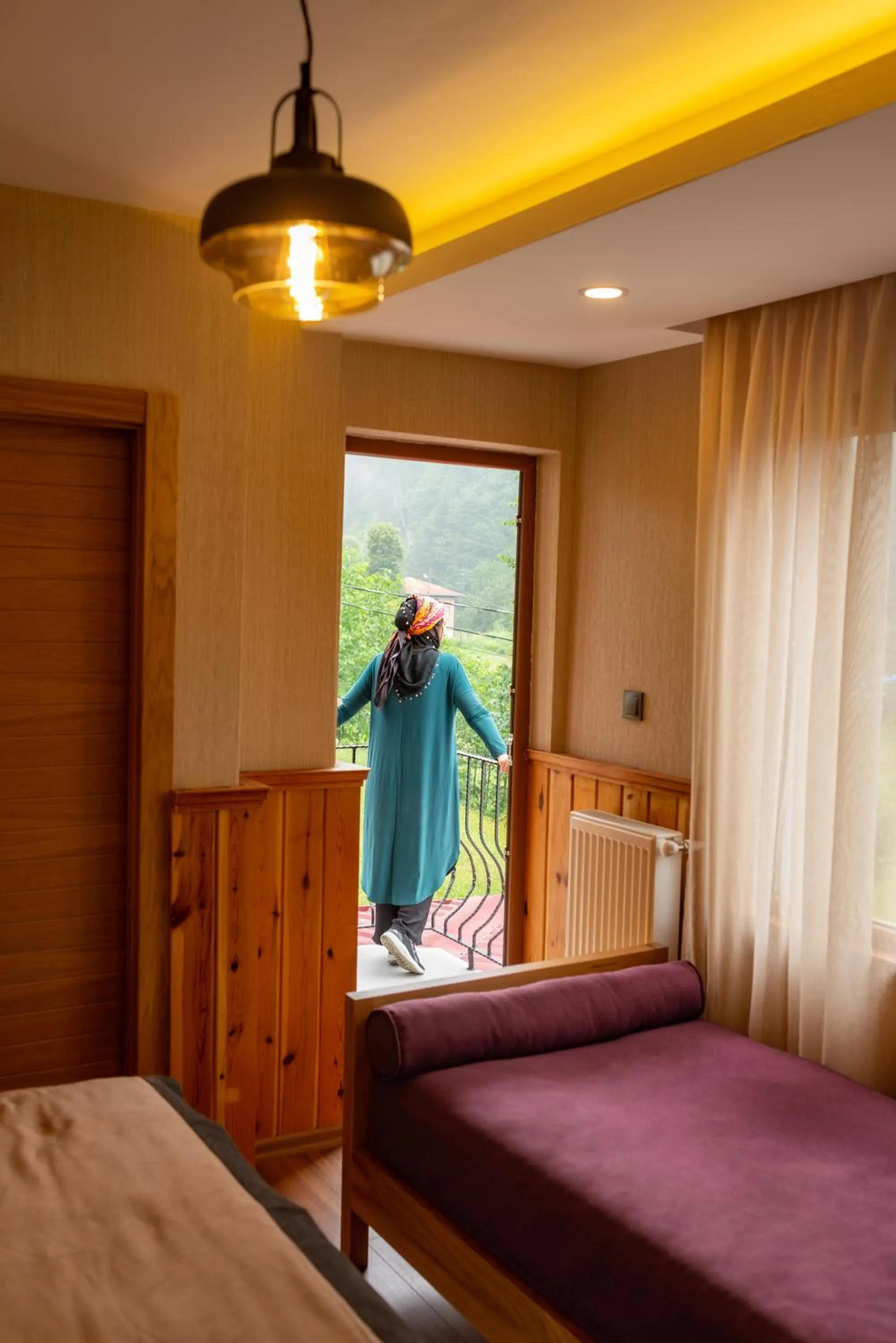 Bed in Ayder Koru Hotel