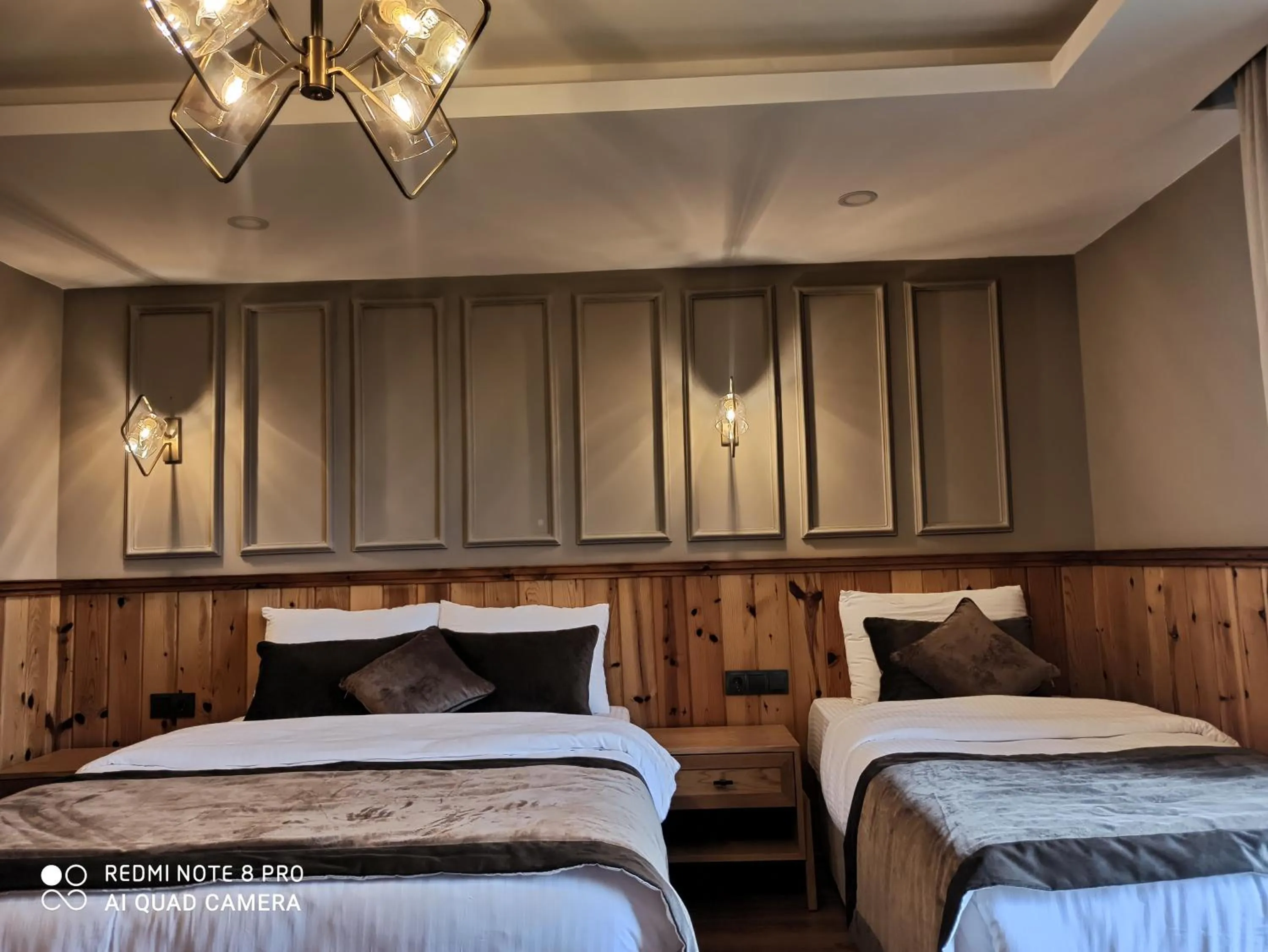 Bed in Ayder Koru Hotel