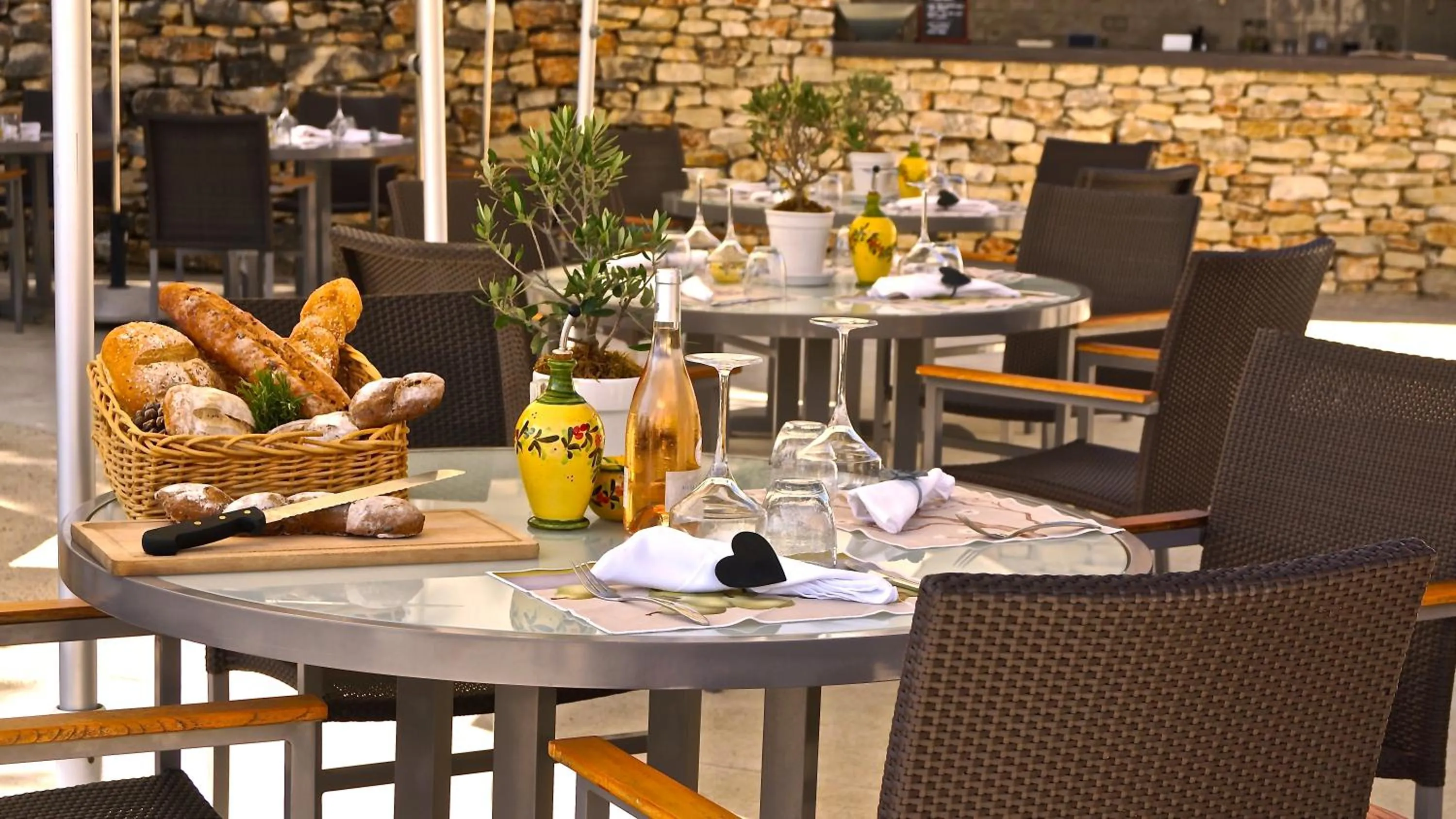 Patio in Le Phébus & Spa – Relais & Châteaux