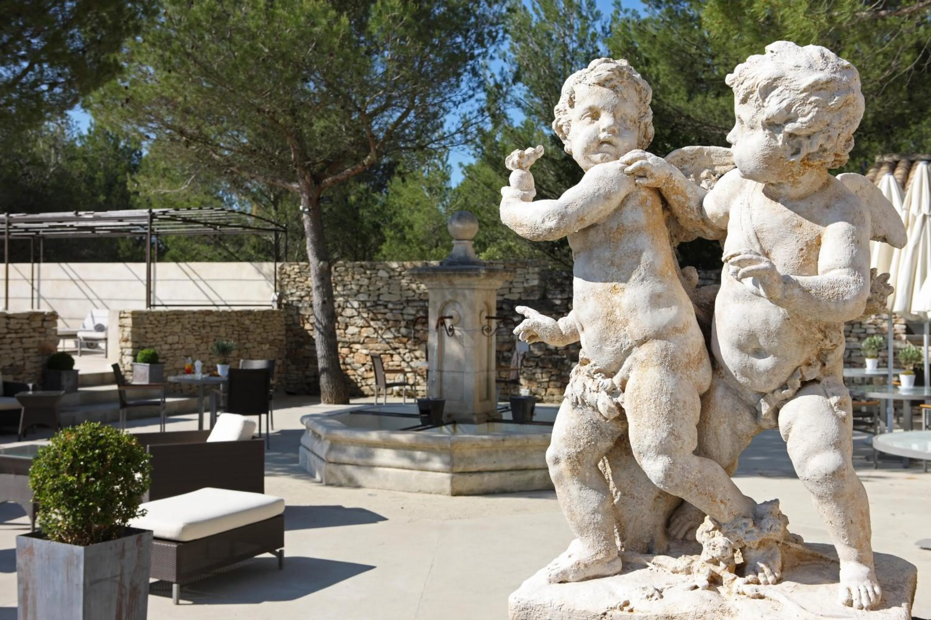 Garden in Le Phébus & Spa – Relais & Châteaux