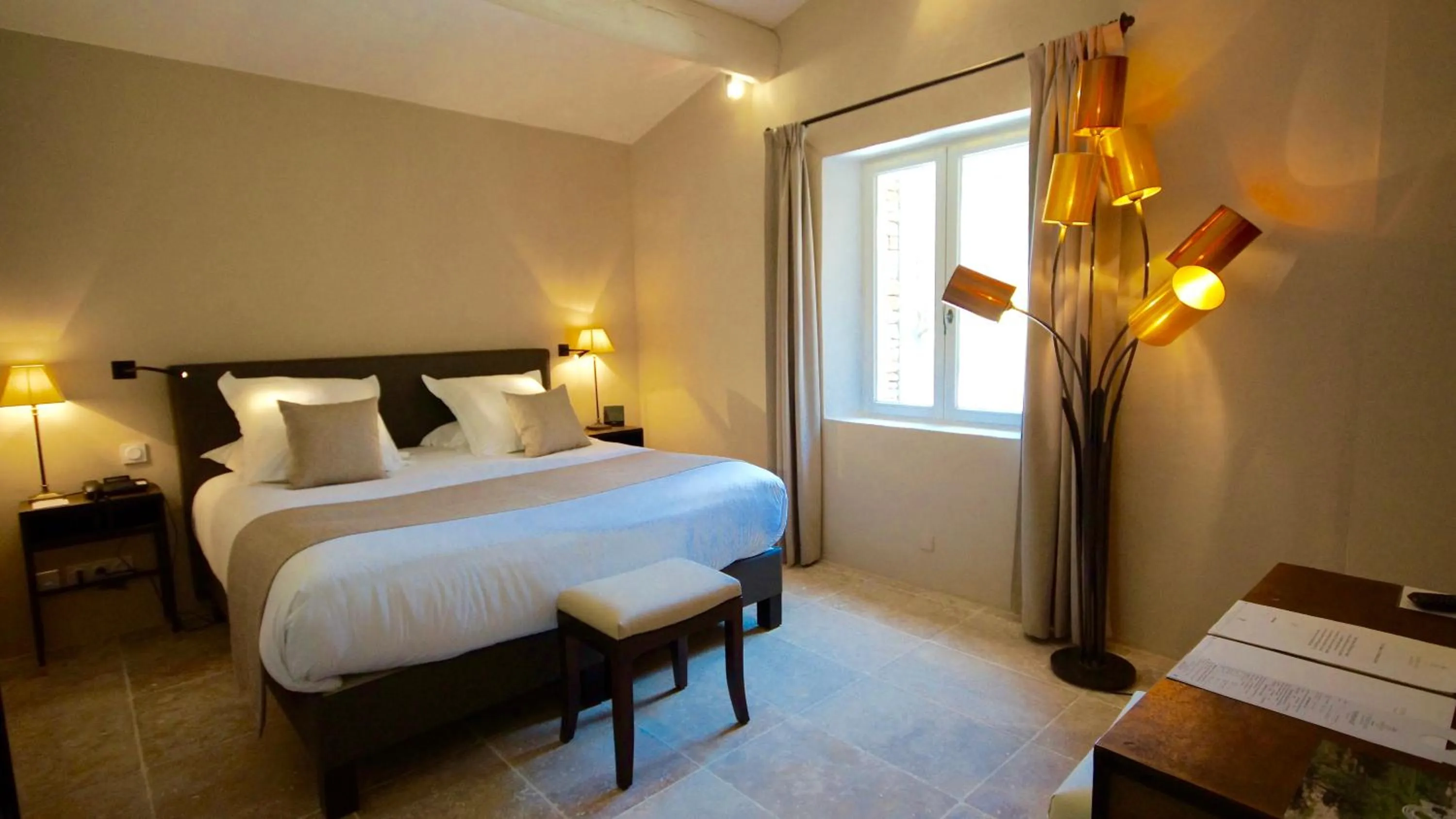 Bedroom, Bed in Le Phébus & Spa – Relais & Châteaux