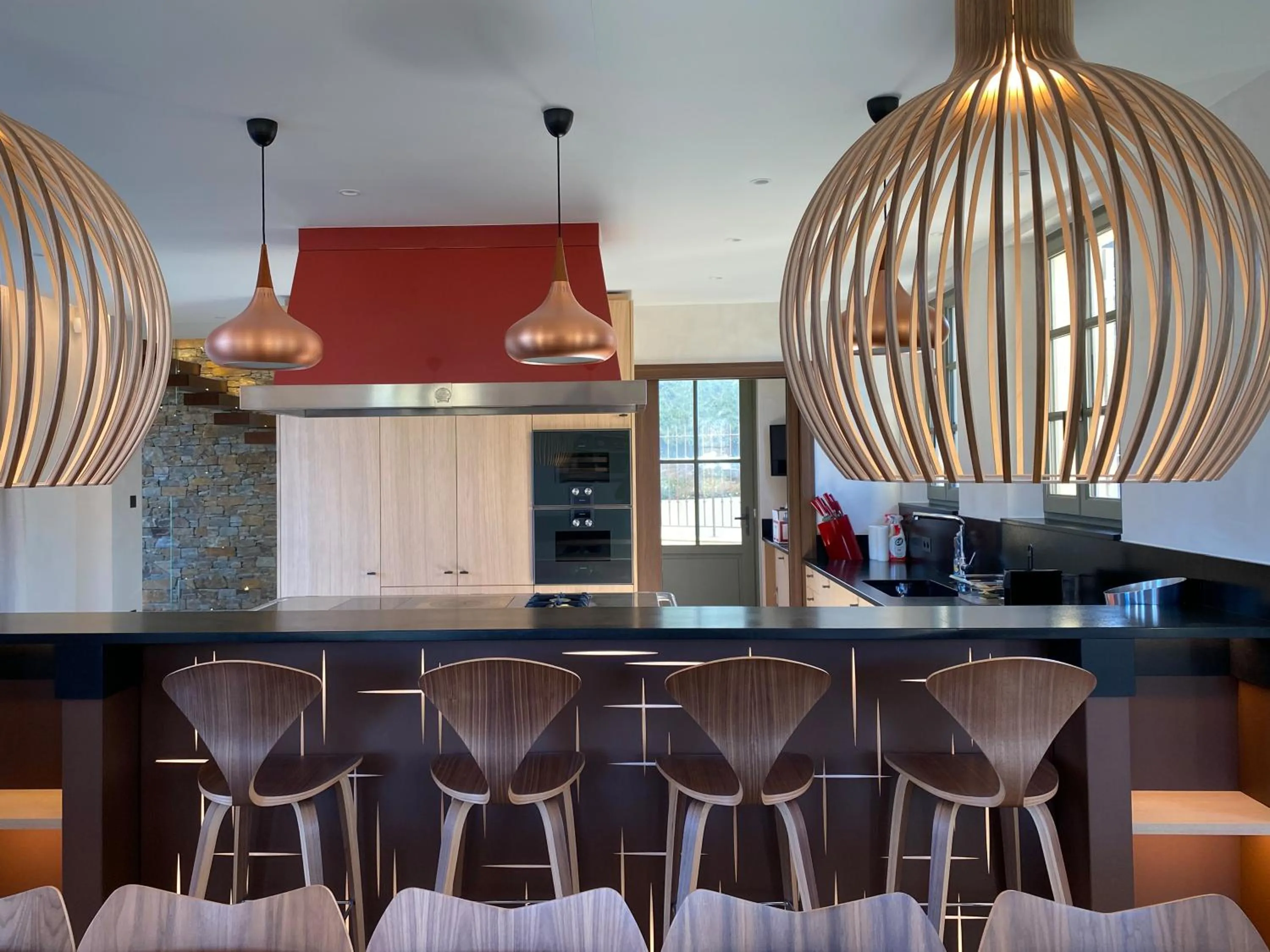 stove in Villa Cosy, hotel & spa