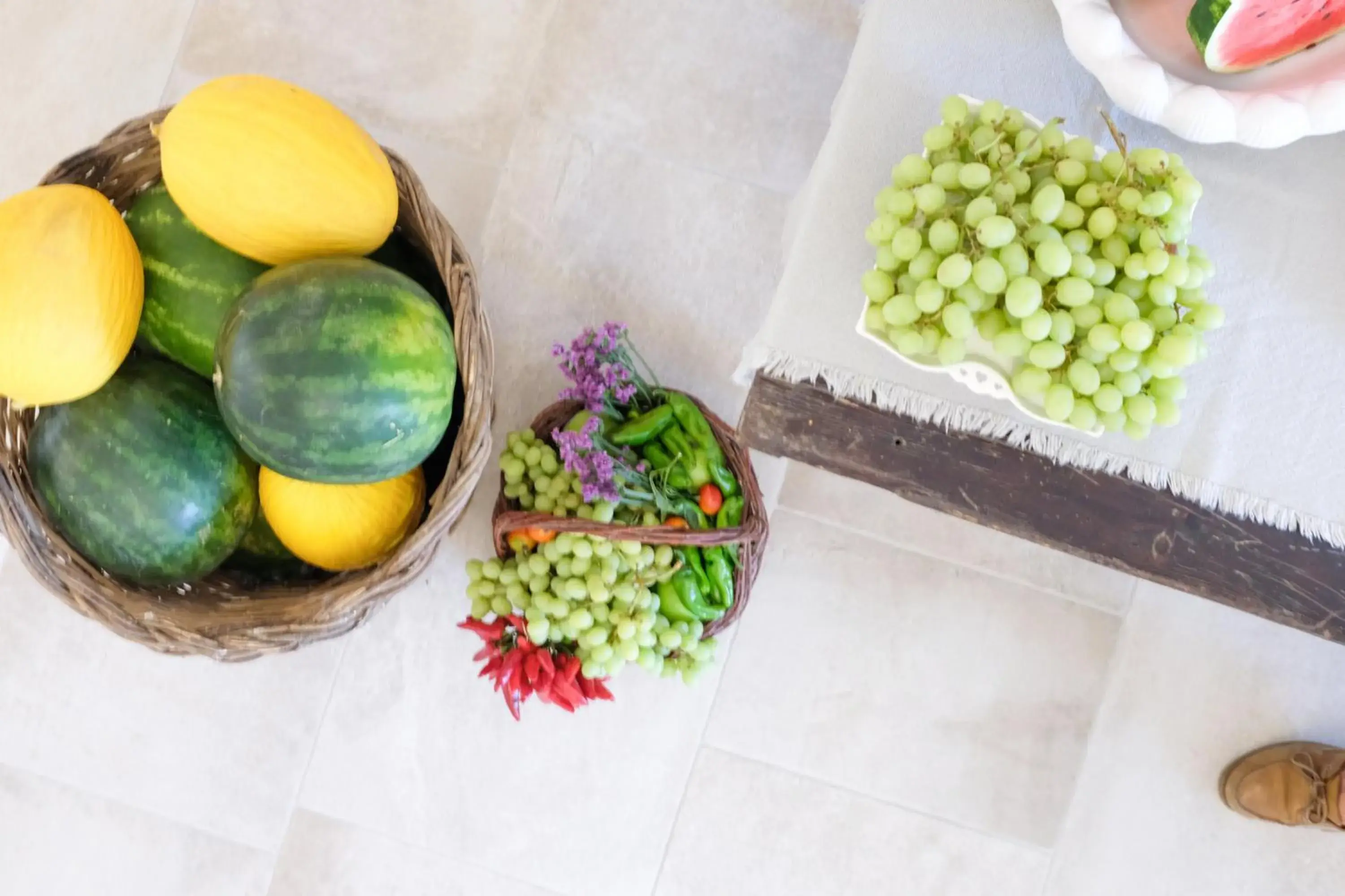 Food close-up in Masseria Fontana di Vite Food close-up in Masseria Fontana di Vite