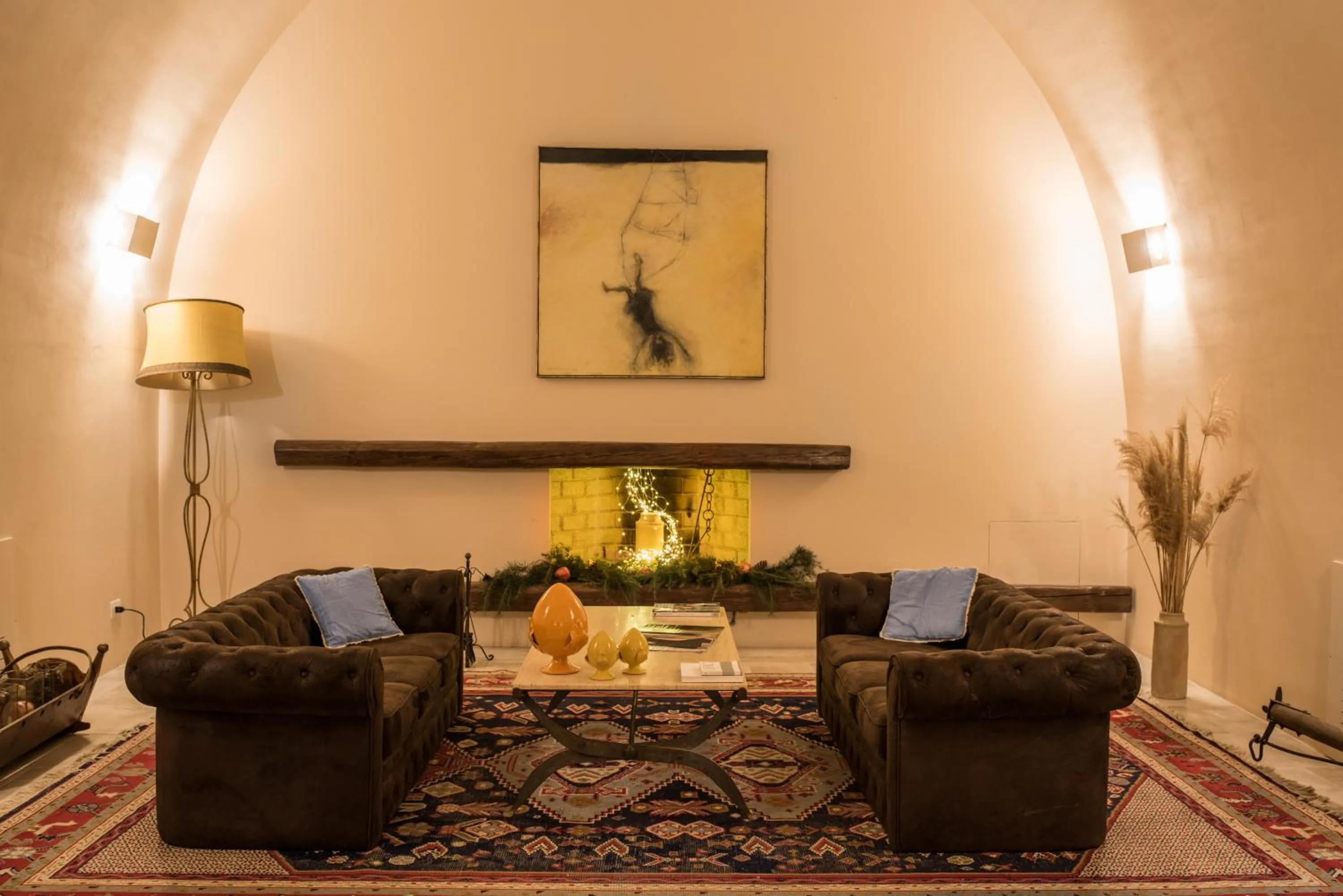 Living room in Masseria Fontana di Vite