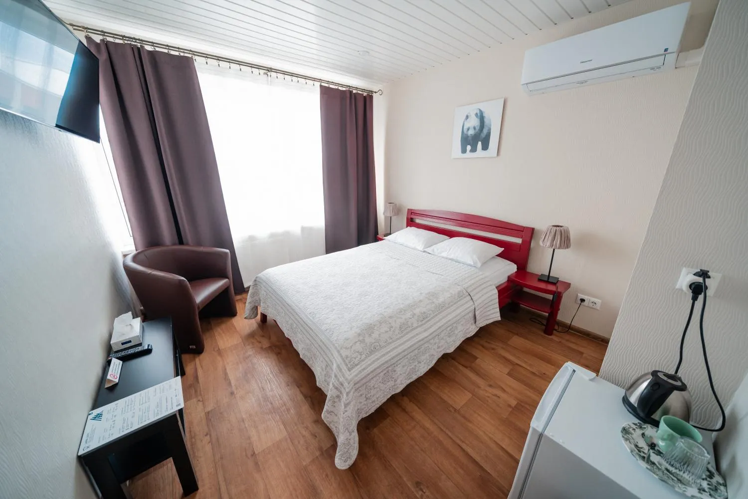 Bed in Hotel Mezaparks