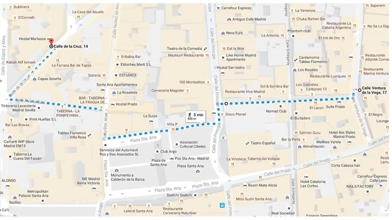 Location in Hostal Lisboa