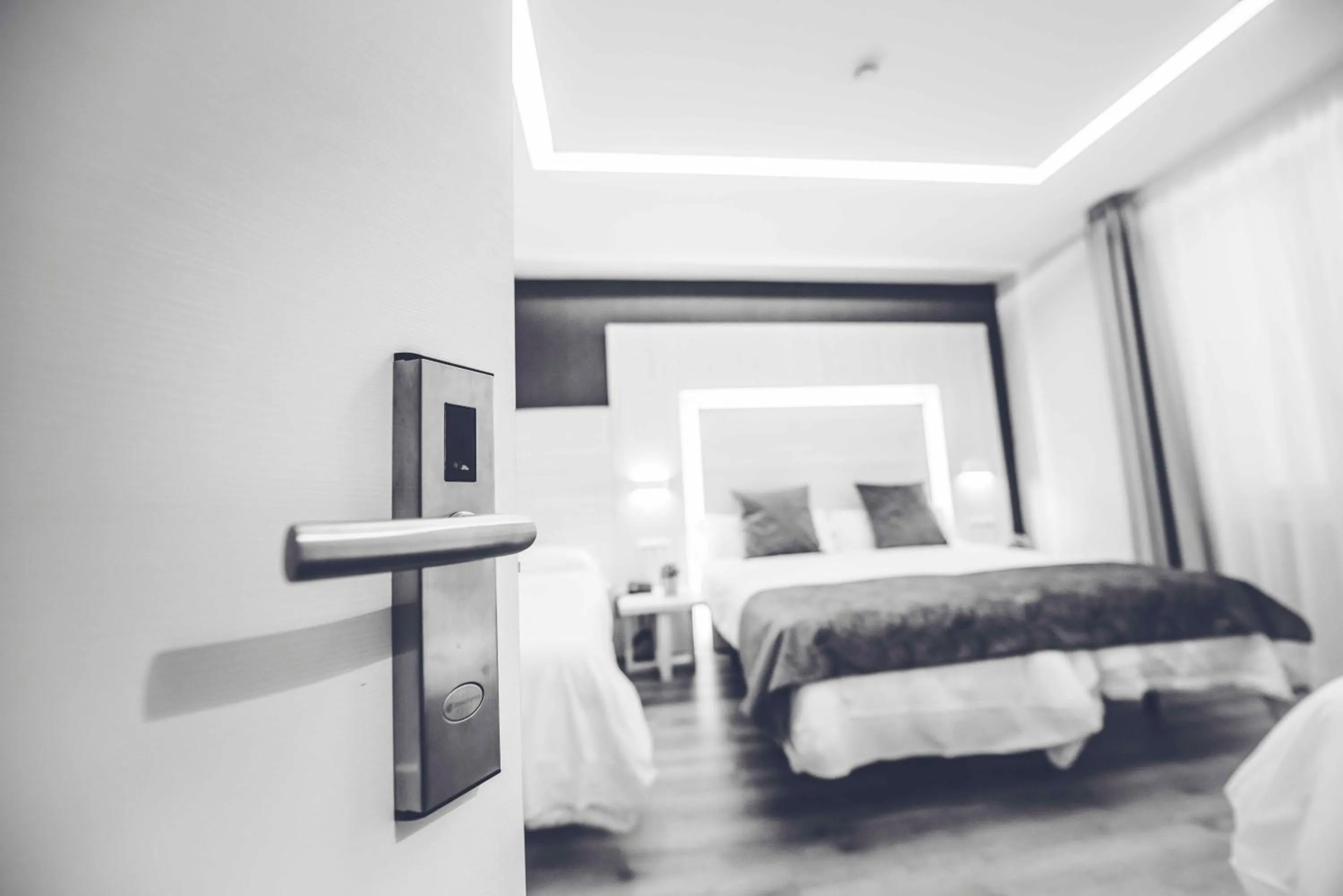 Decorative detail, Bed in Hostal Lisboa