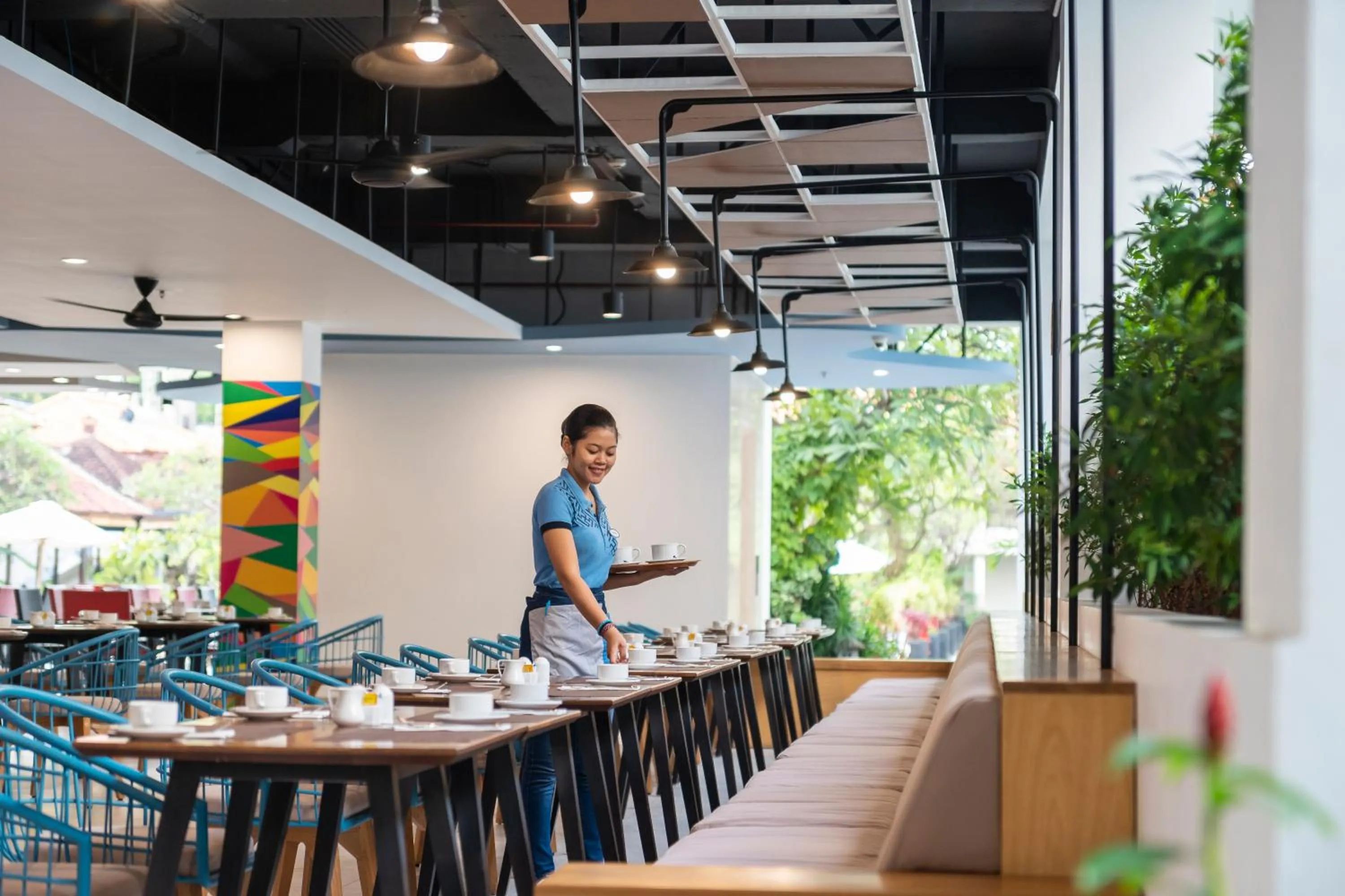 Staff in Kuta Beach Club Hotel
