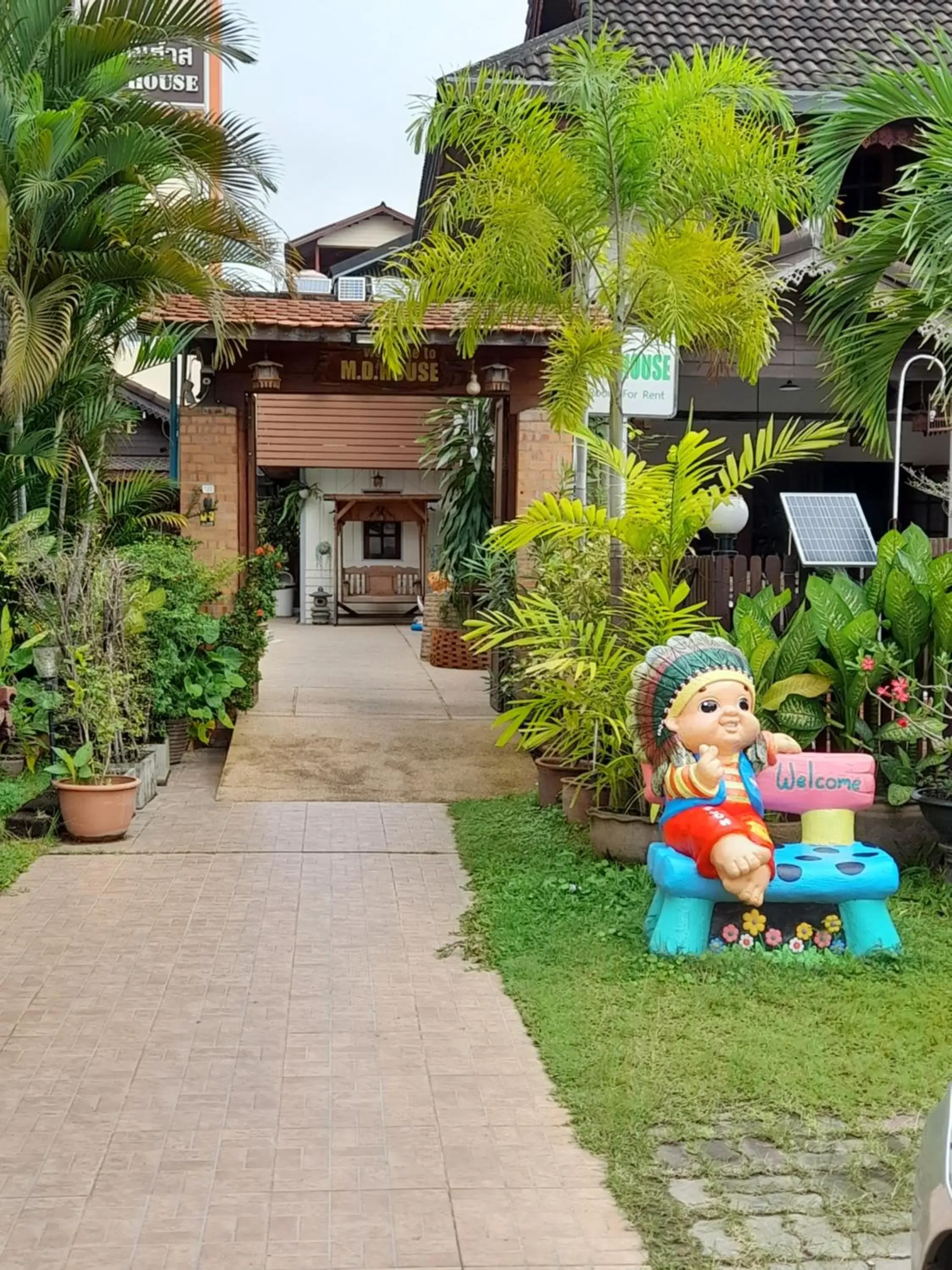 Garden view in MD House Garden view in MD House