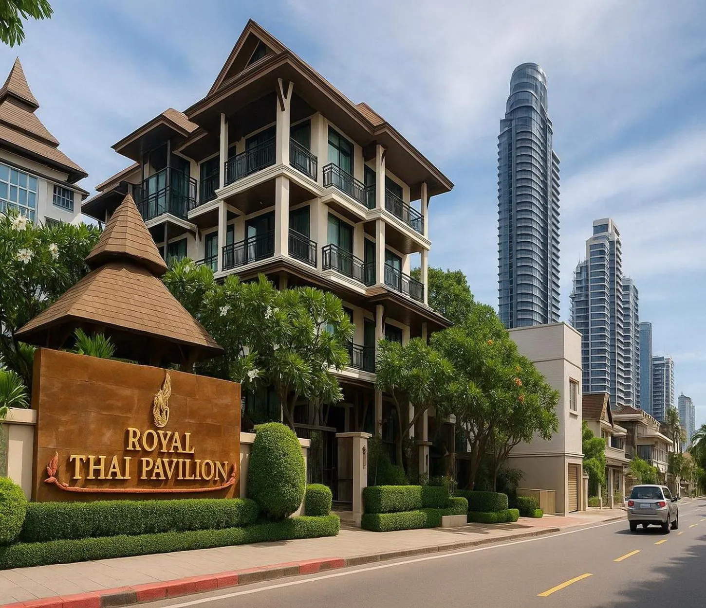 Property building in Royal Thai Pavilion Jomtien Hotel