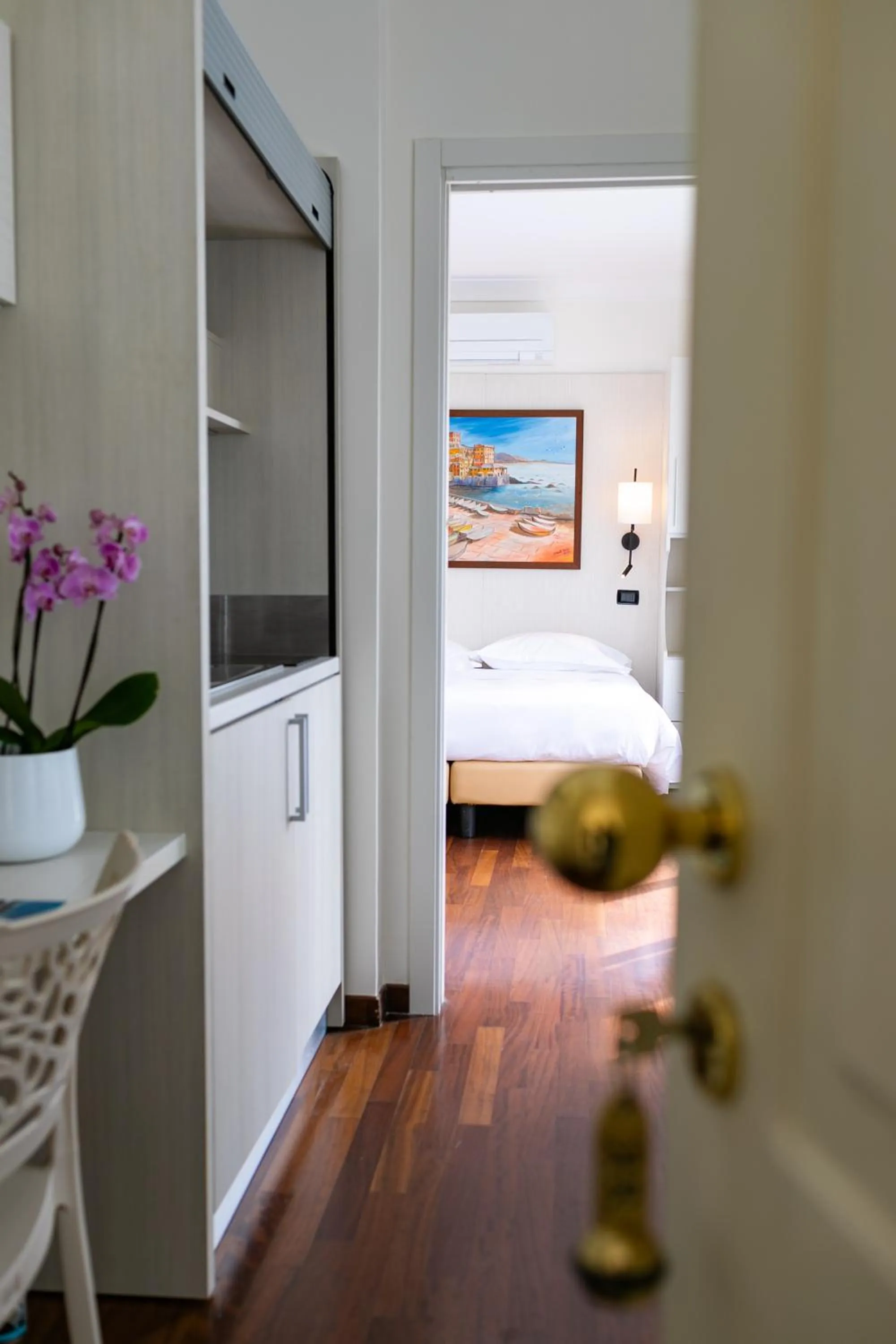 Bed in Rex Hotel Residence