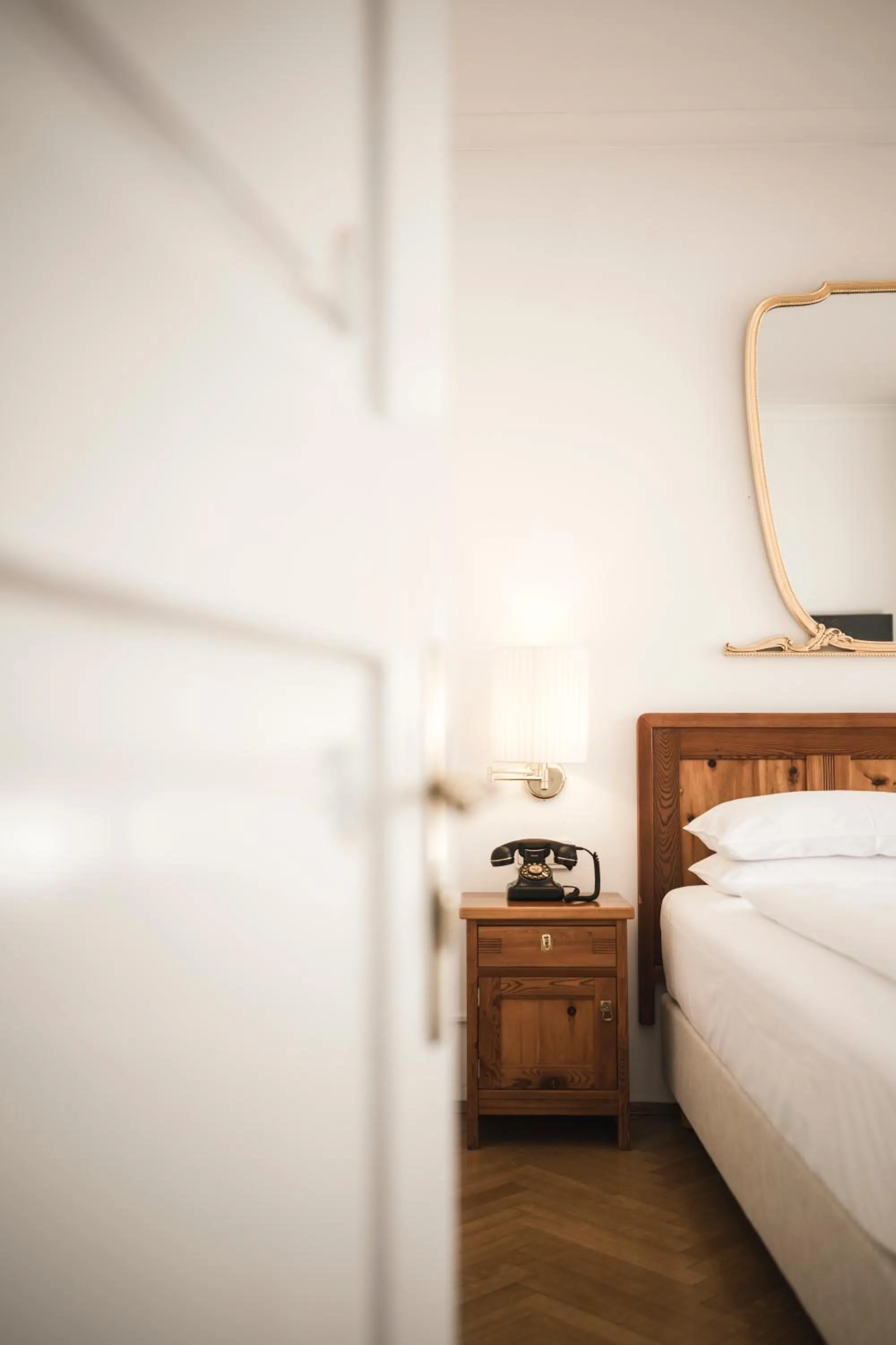 Decorative detail, Bed in Classic Hotel Am Stetteneck