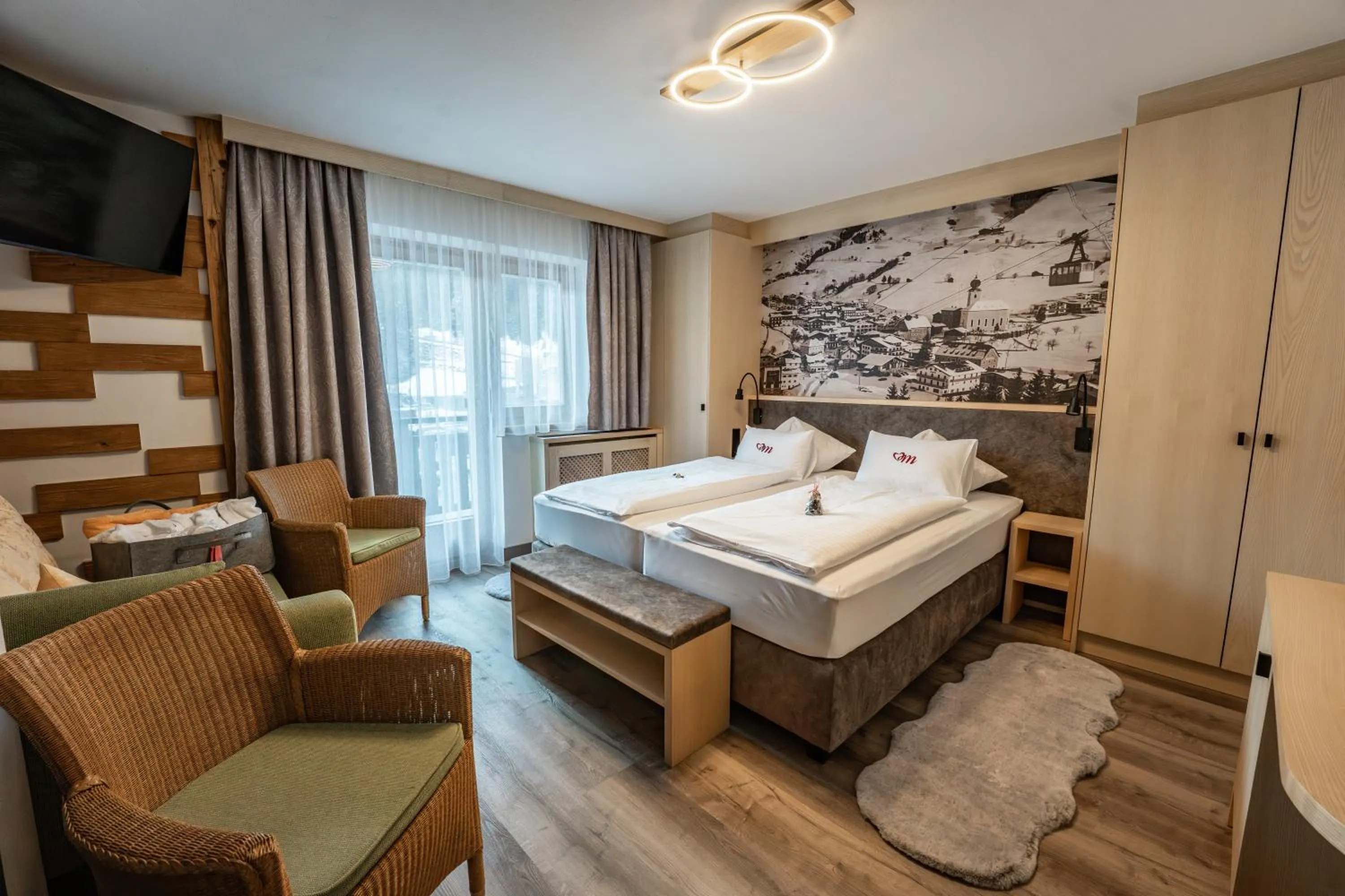 Bed in Hotel Eder Michaela