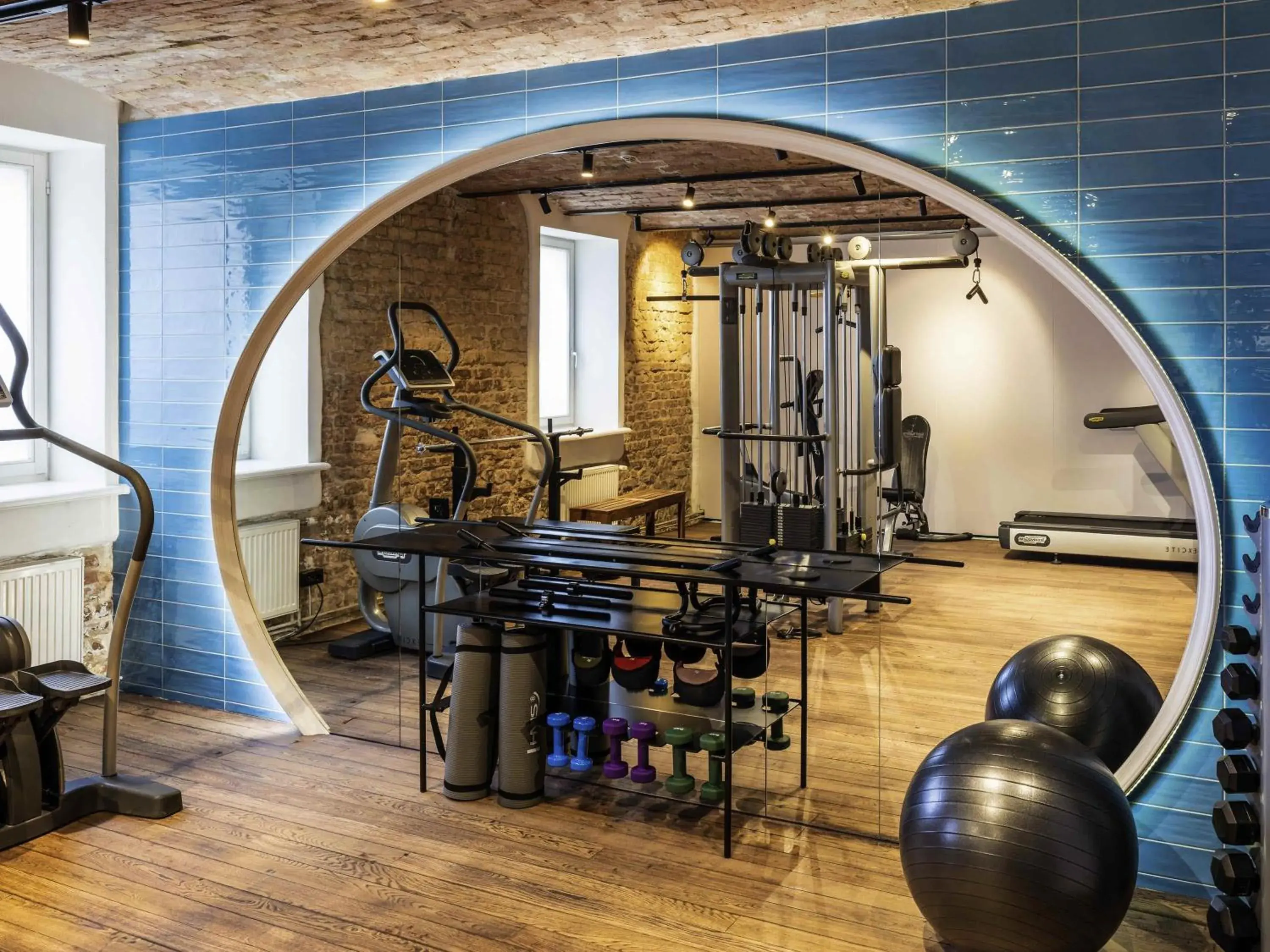 Fitness centre/facilities in TRIBE Riga City Centre Fitness centre/facilities in TRIBE Riga City Centre