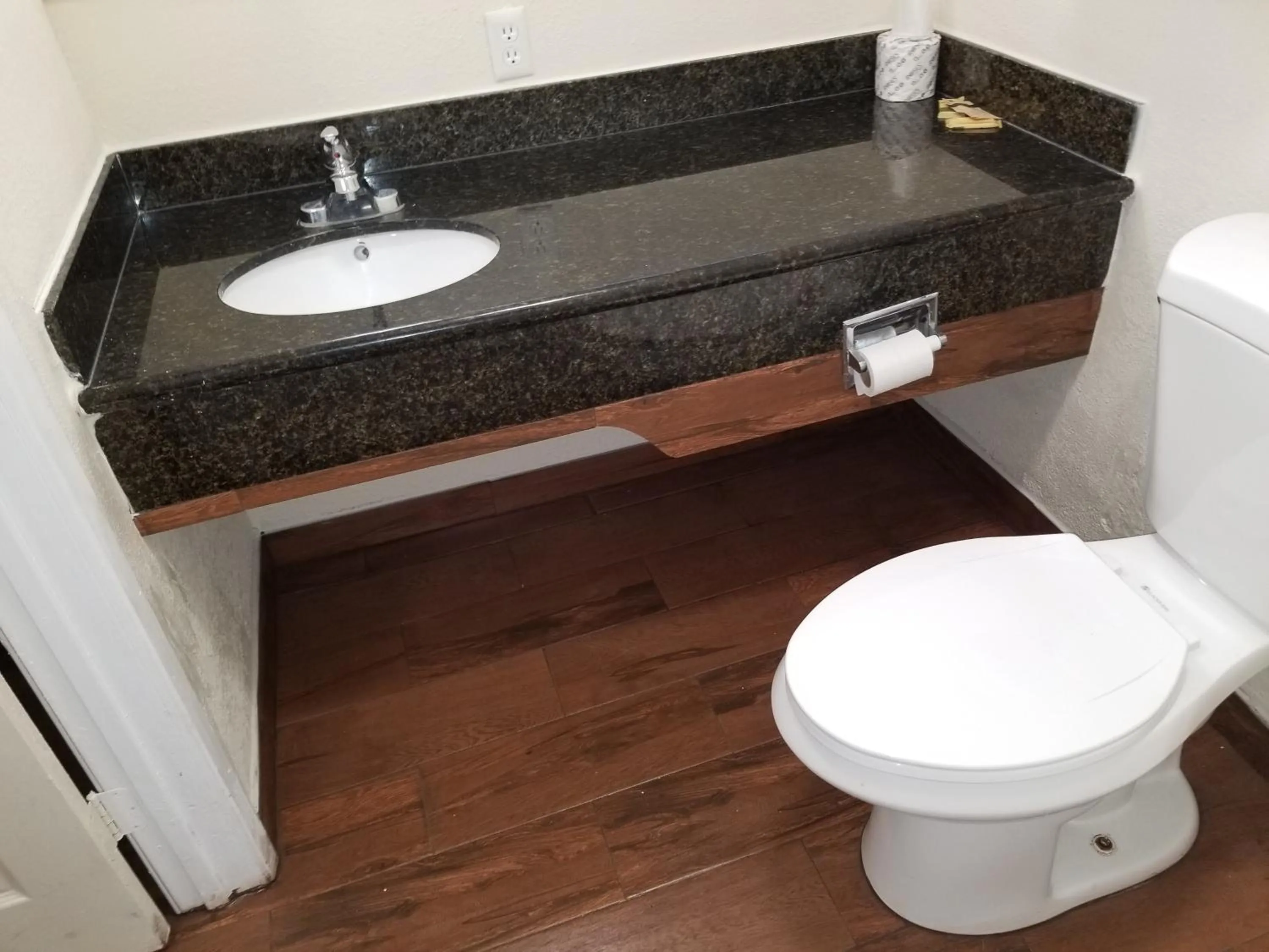 Toilet in Buckboard Motel