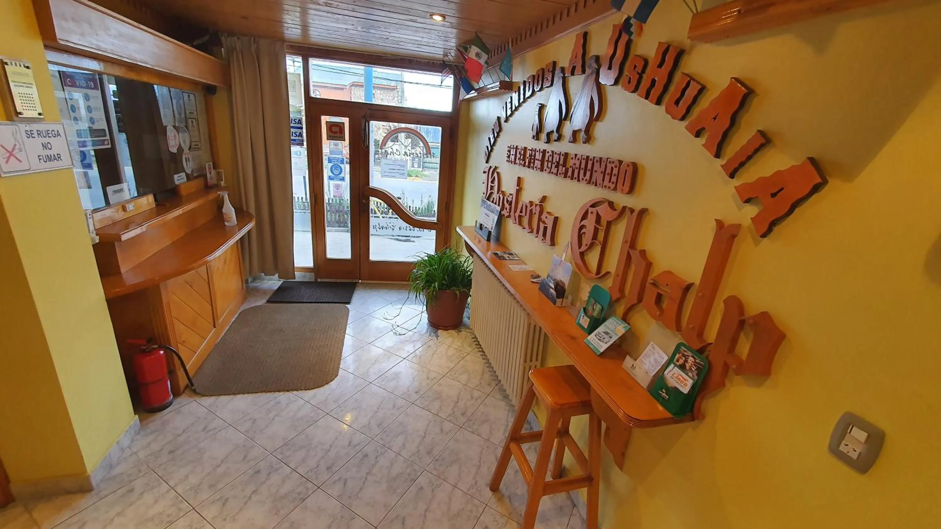 Lobby or reception in Hosteria Chalp