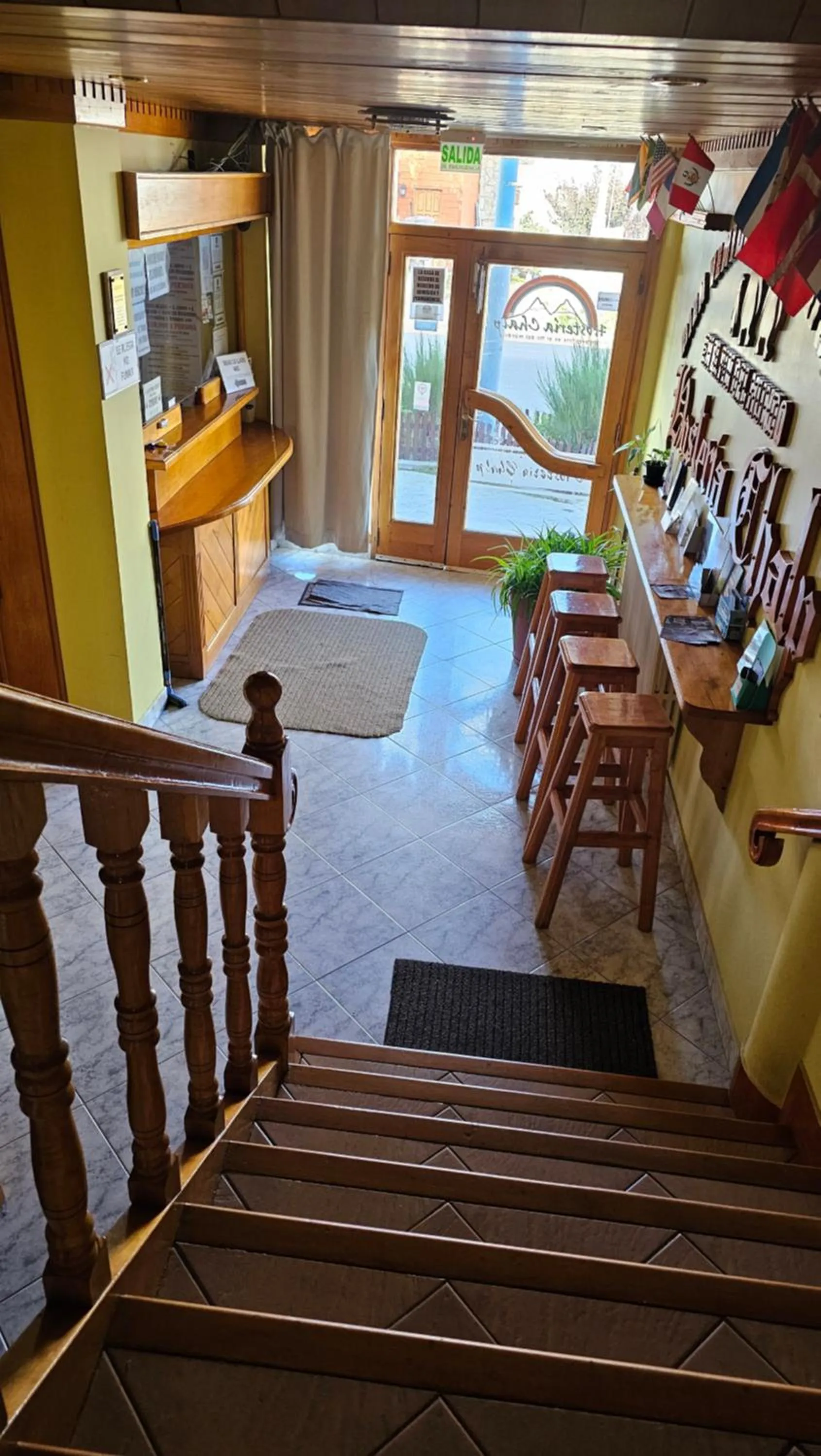 Lobby or reception in Hosteria Chalp