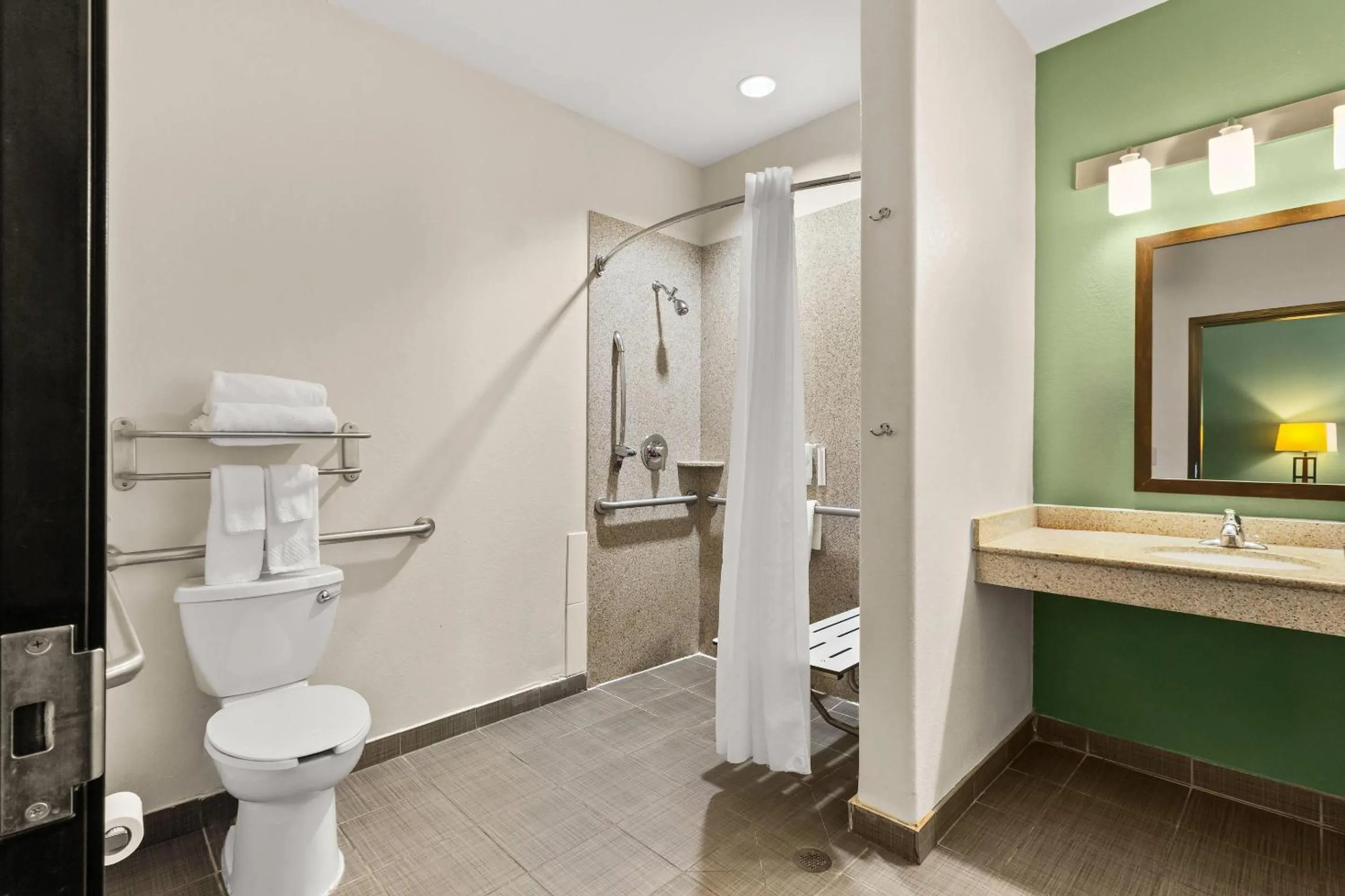 Bedroom in Sleep Inn & Suites Bush Intercontinental - IAH East