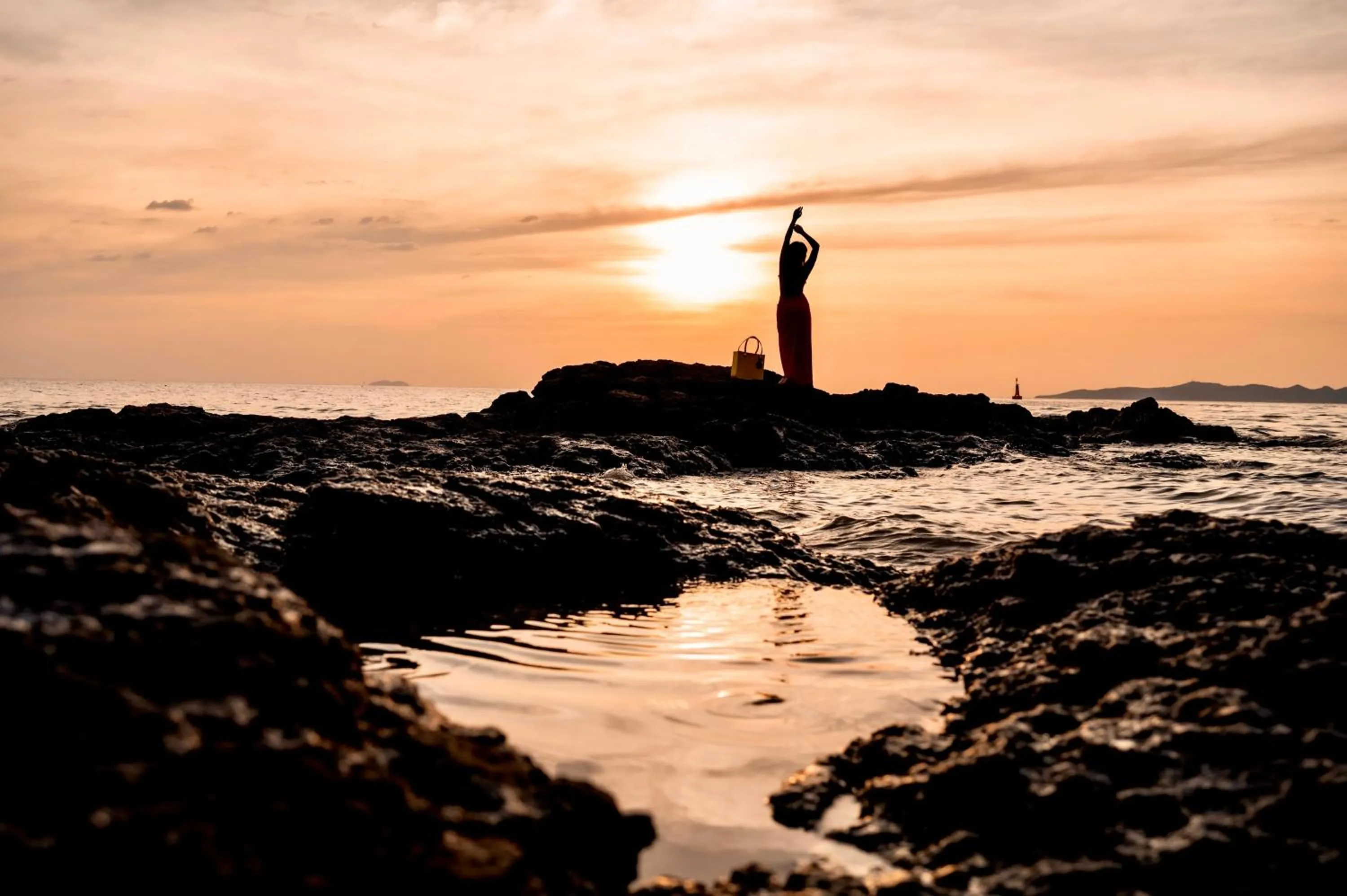 Sunset in The Heritage Pattaya Beachfront Resort
