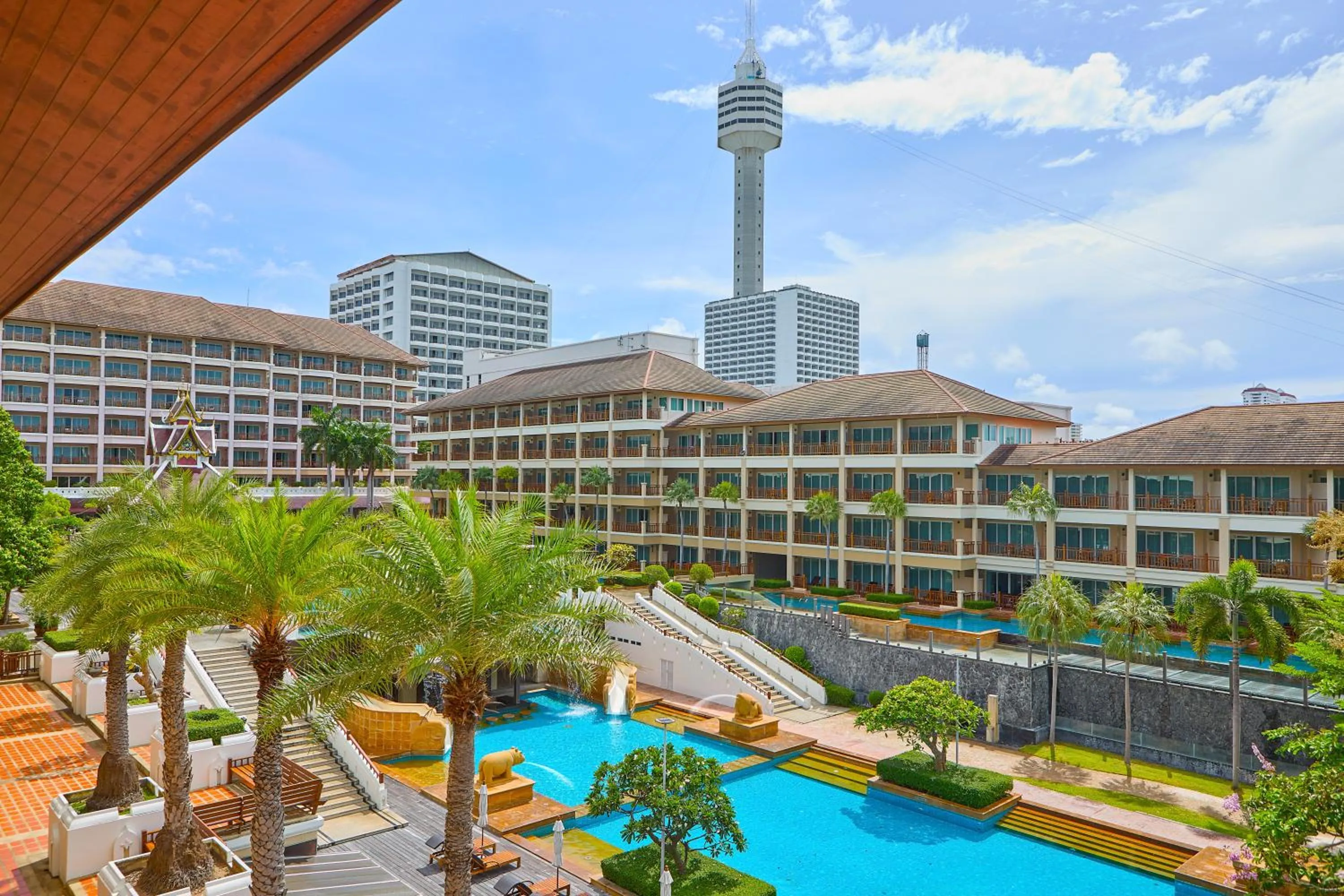 Pool view in The Heritage Pattaya Beachfront Resort