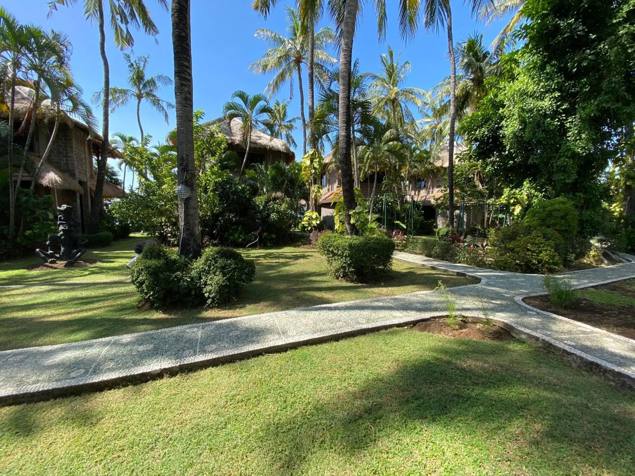 Garden view in Coral View Villas