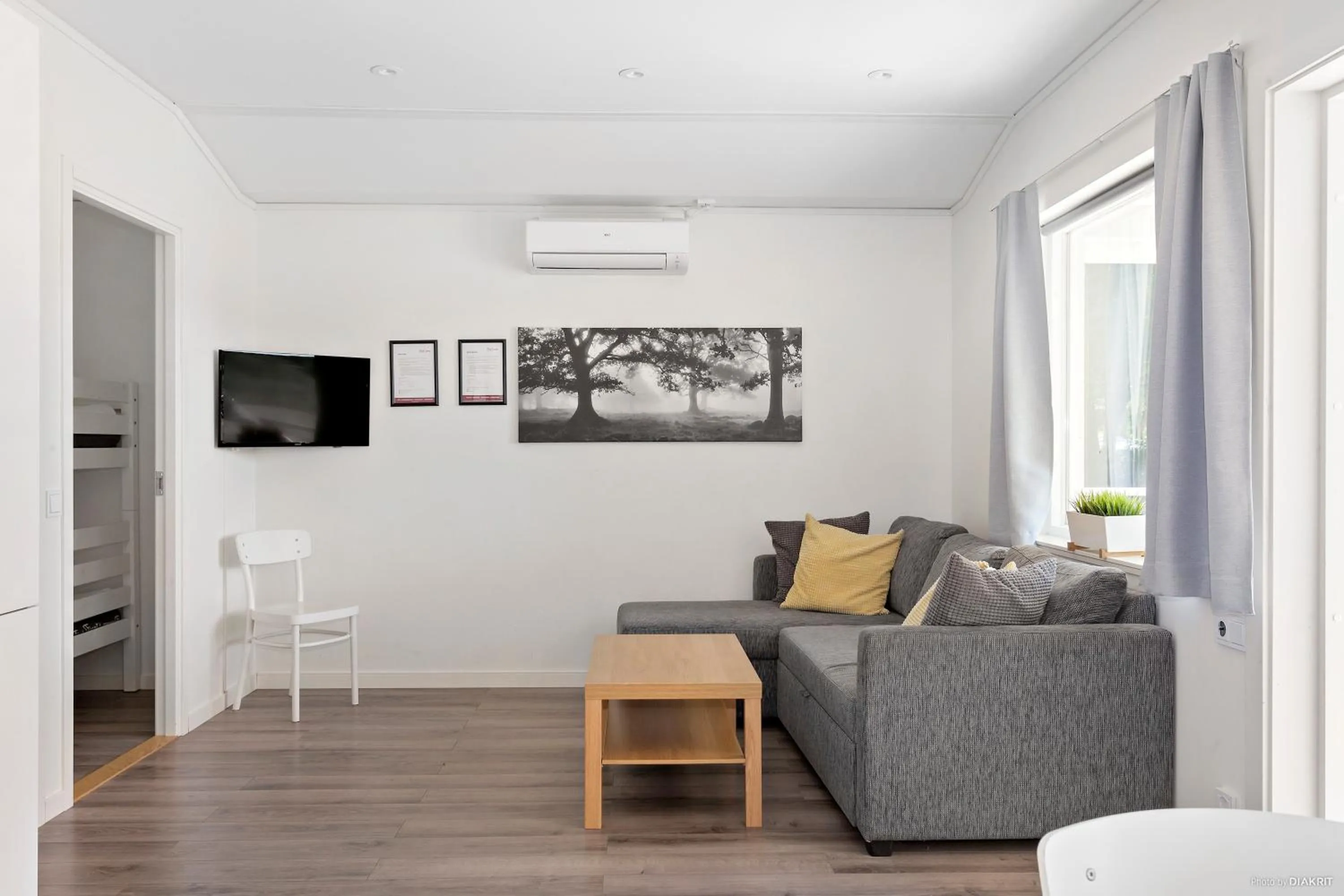 Living room in First Camp Sibbarp-Malmö