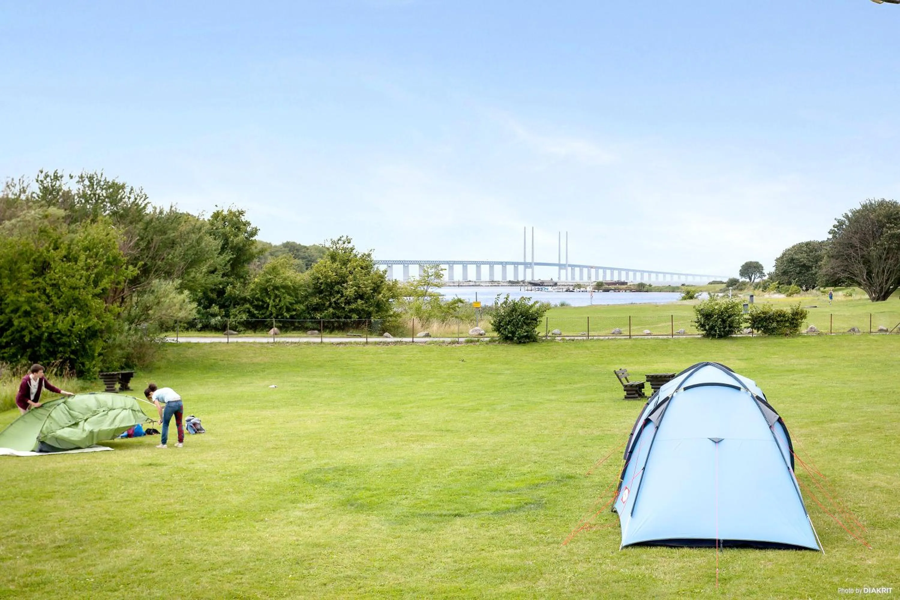 Garden view in First Camp Sibbarp-Malmö
