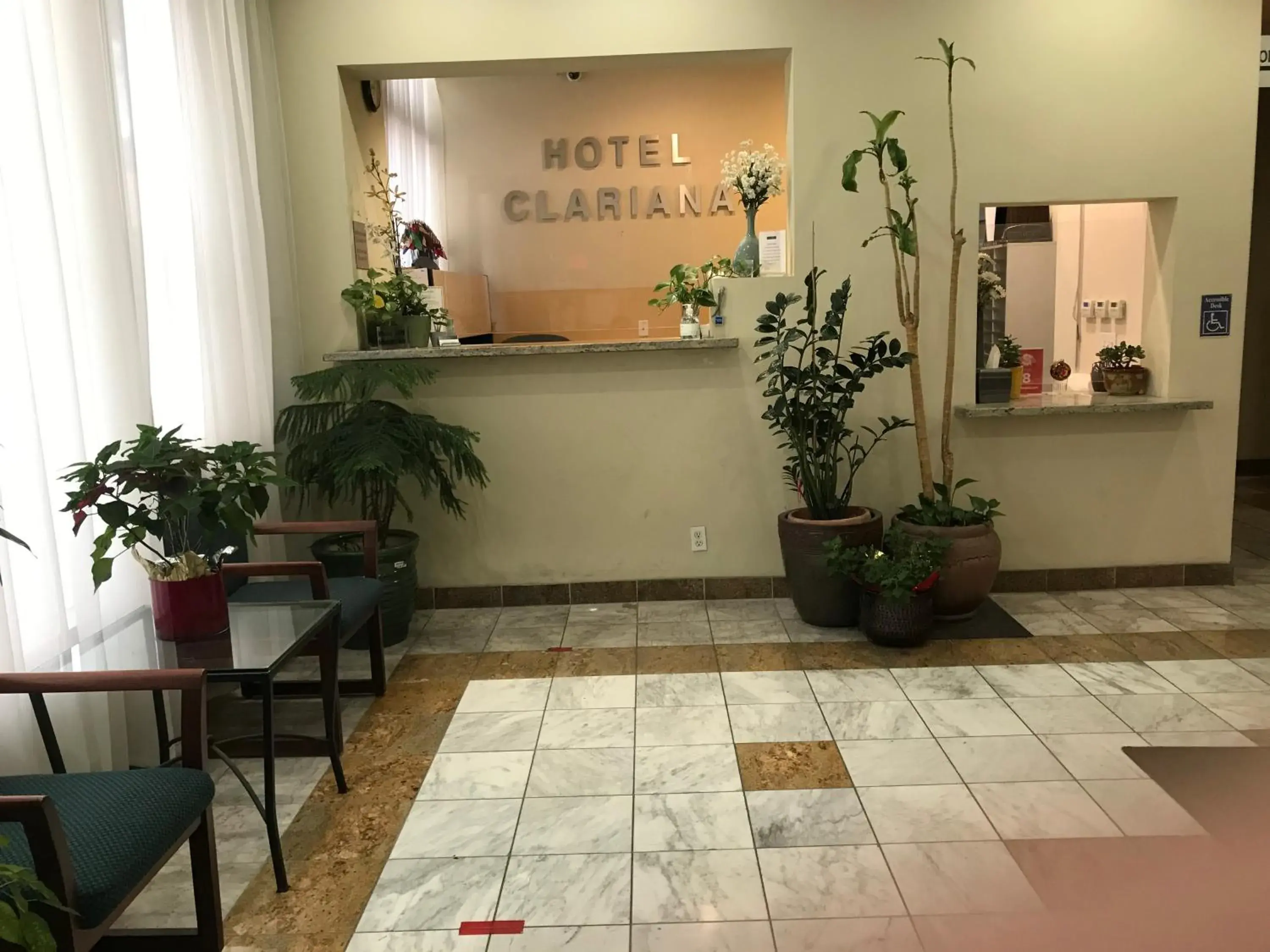 Lobby or reception in Hotel Clariana Lobby or reception in Hotel Clariana