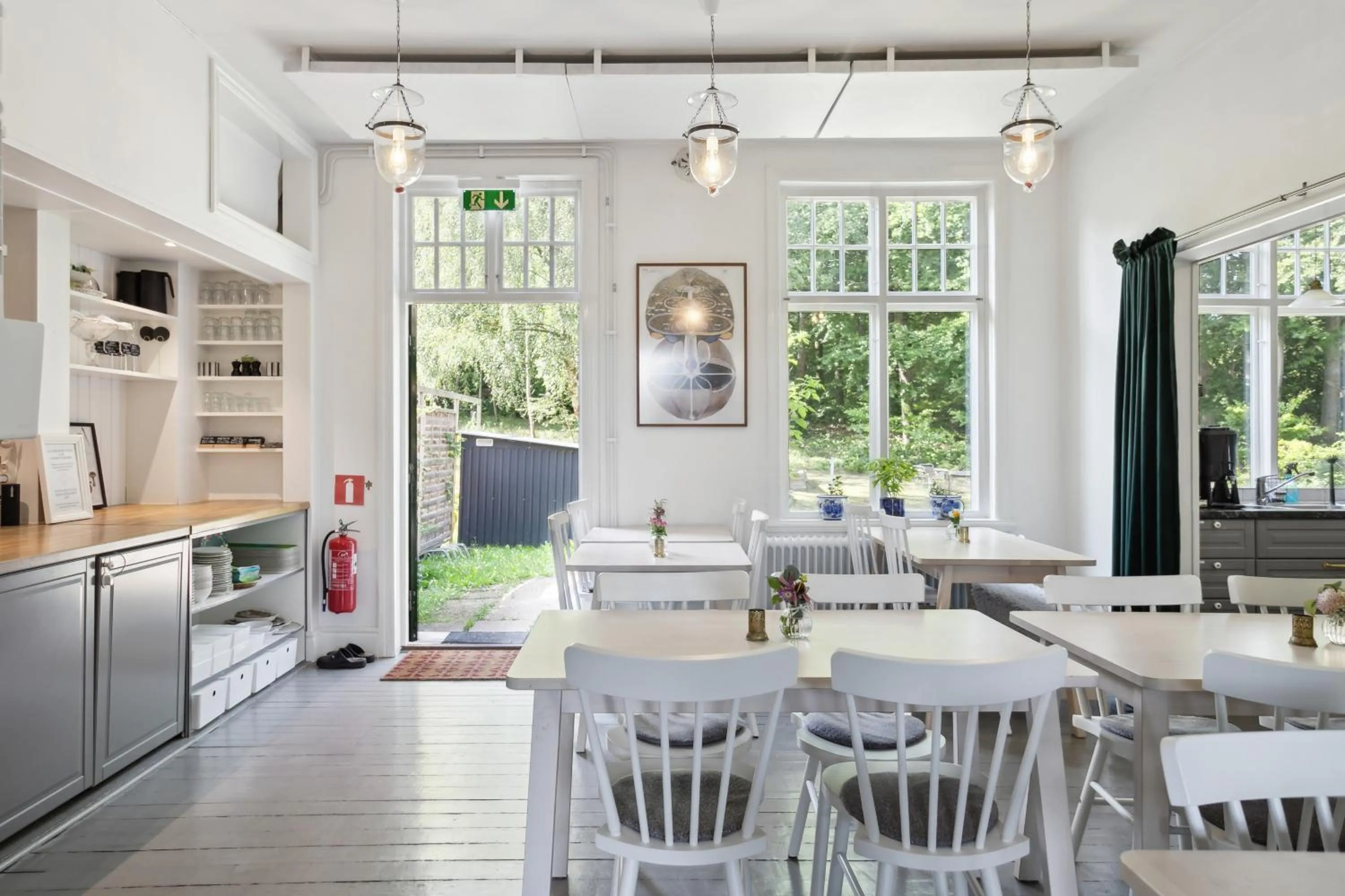 Dining area in STF Villa Söderåsen B&B