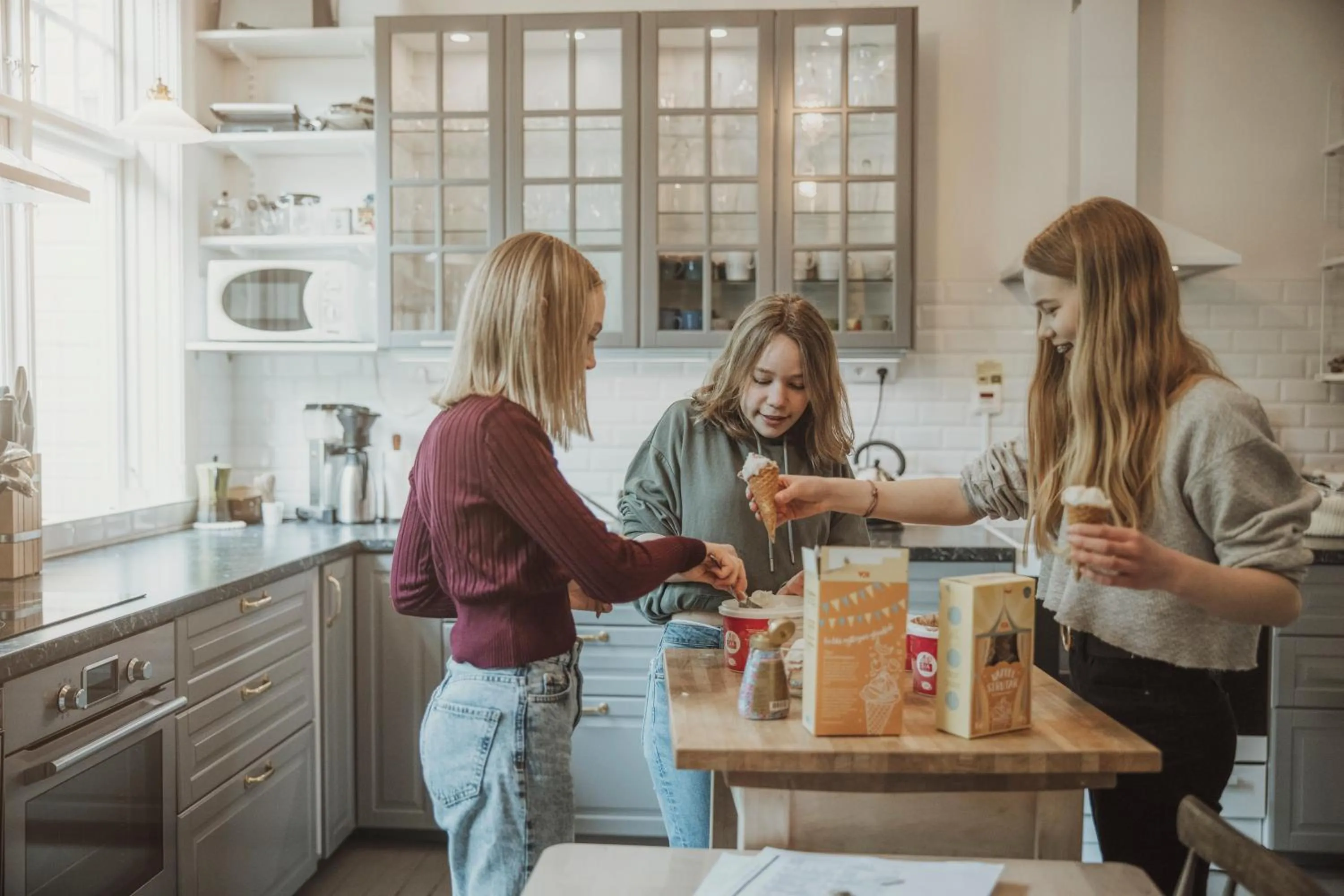 Kitchen or kitchenette in STF Villa Söderåsen B&B
