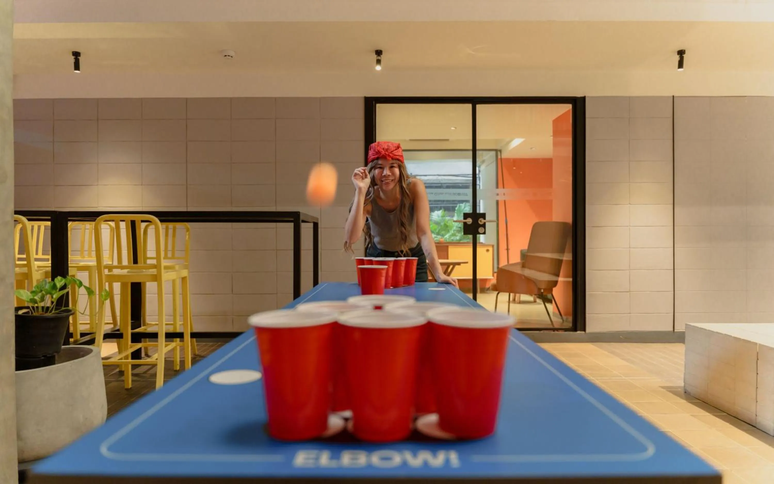 Communal lounge/ TV room in Lub d Bangkok Siam - New Look, Across from MBK & Skytrain Access