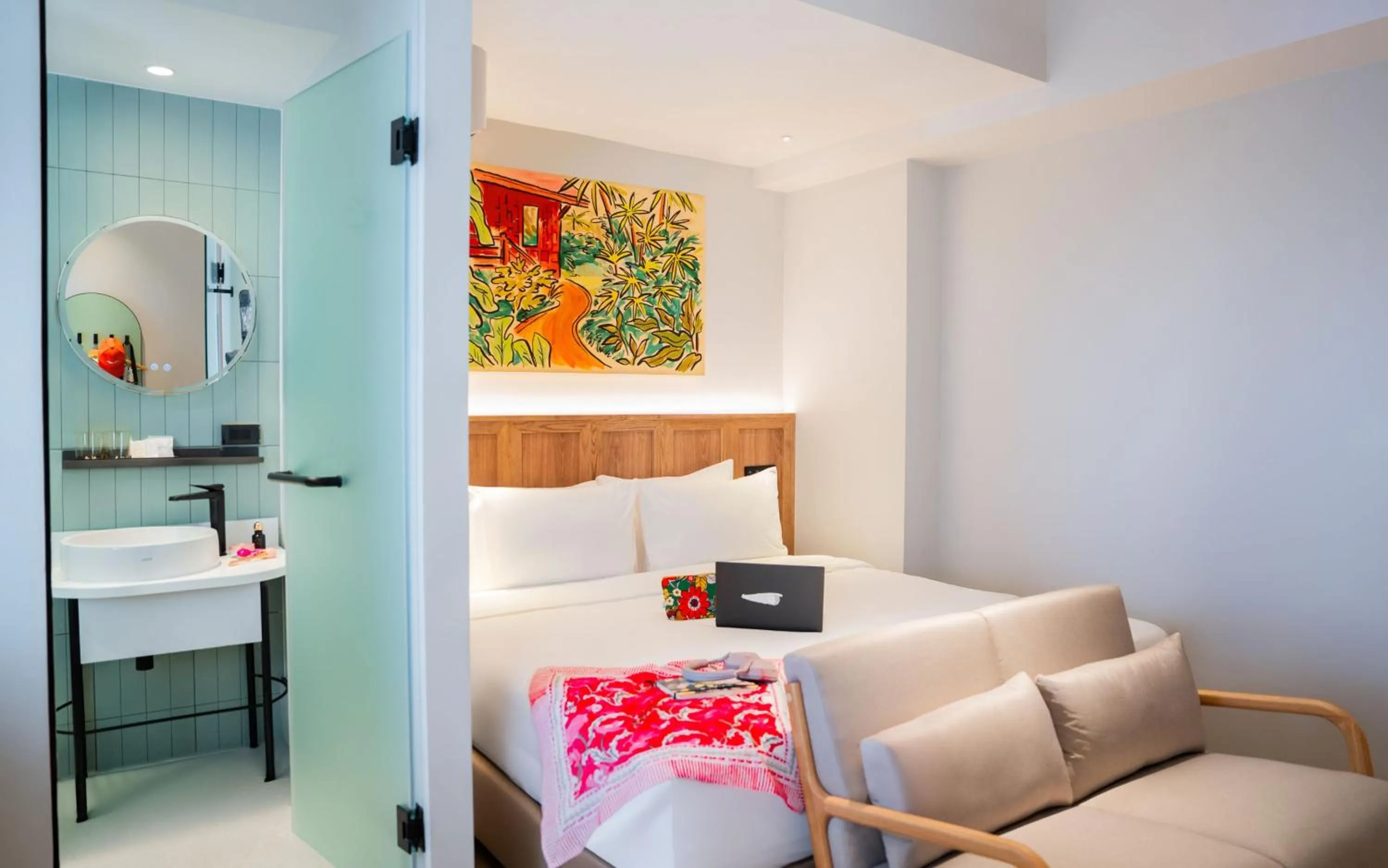 Bed in Lub d Bangkok Siam - New Look, Across from MBK & Skytrain Access