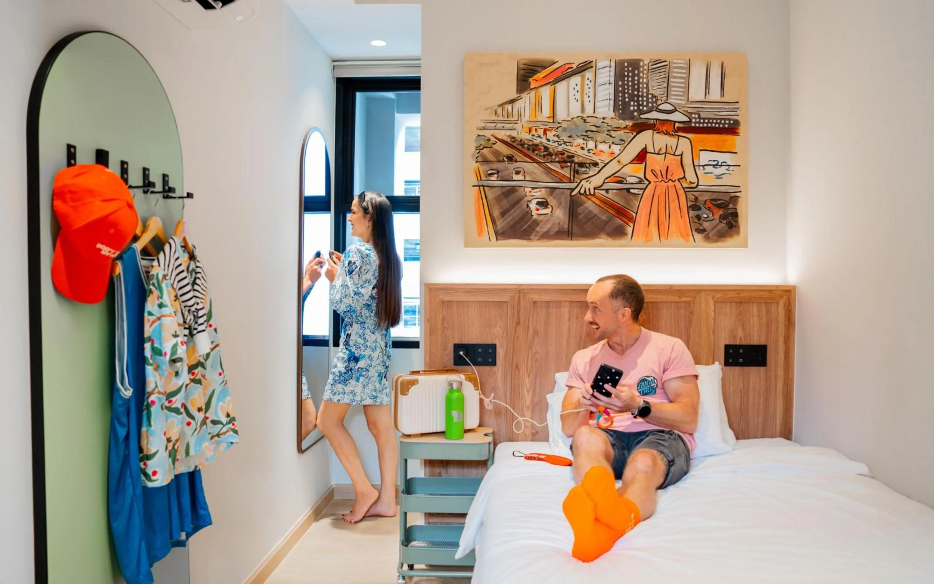 Bed in Lub d Bangkok Siam - New Look, Across from MBK & Skytrain Access