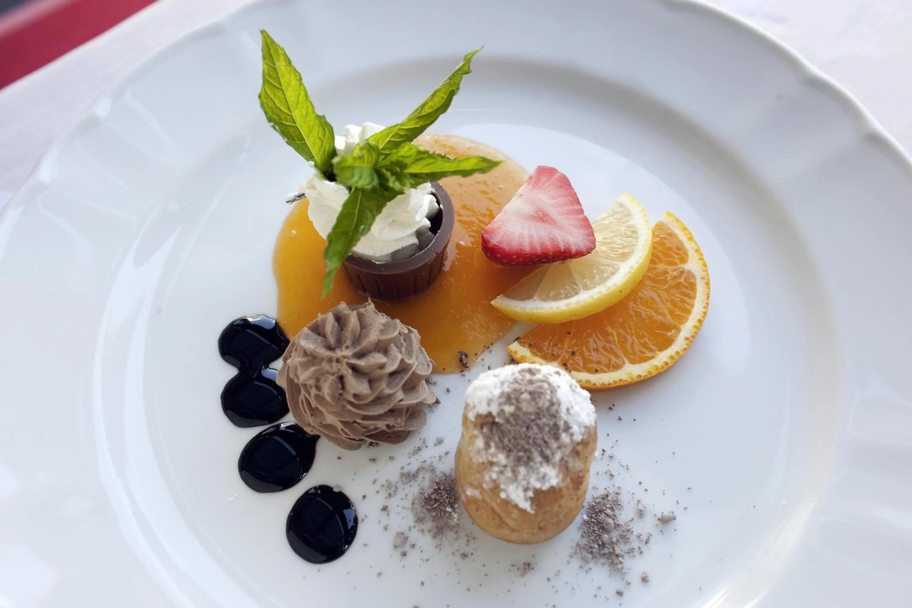 Food close-up in Hotel Sonnalm - SPA,Idyll,Dining