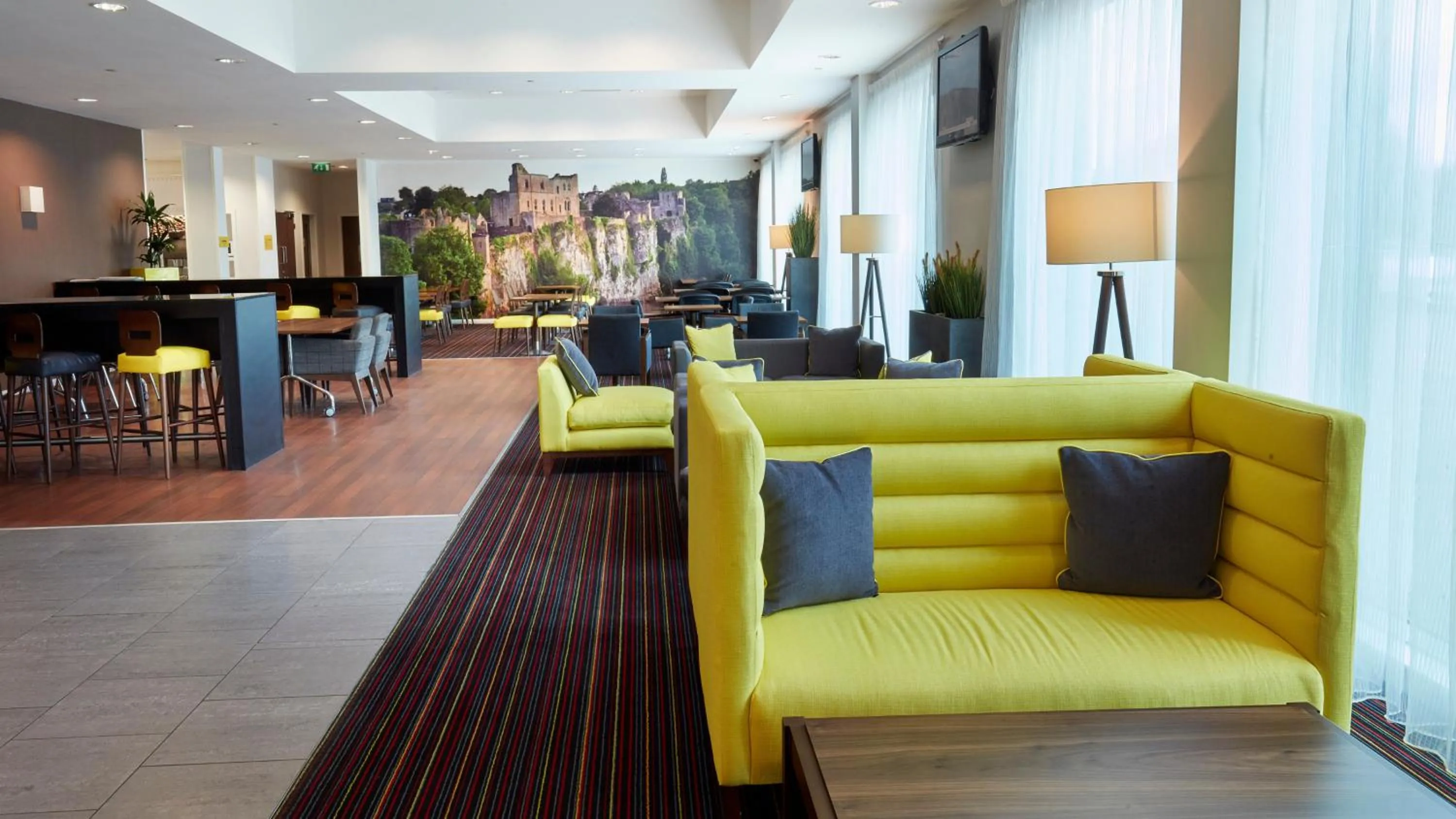 Seating area in Tŷ Magor