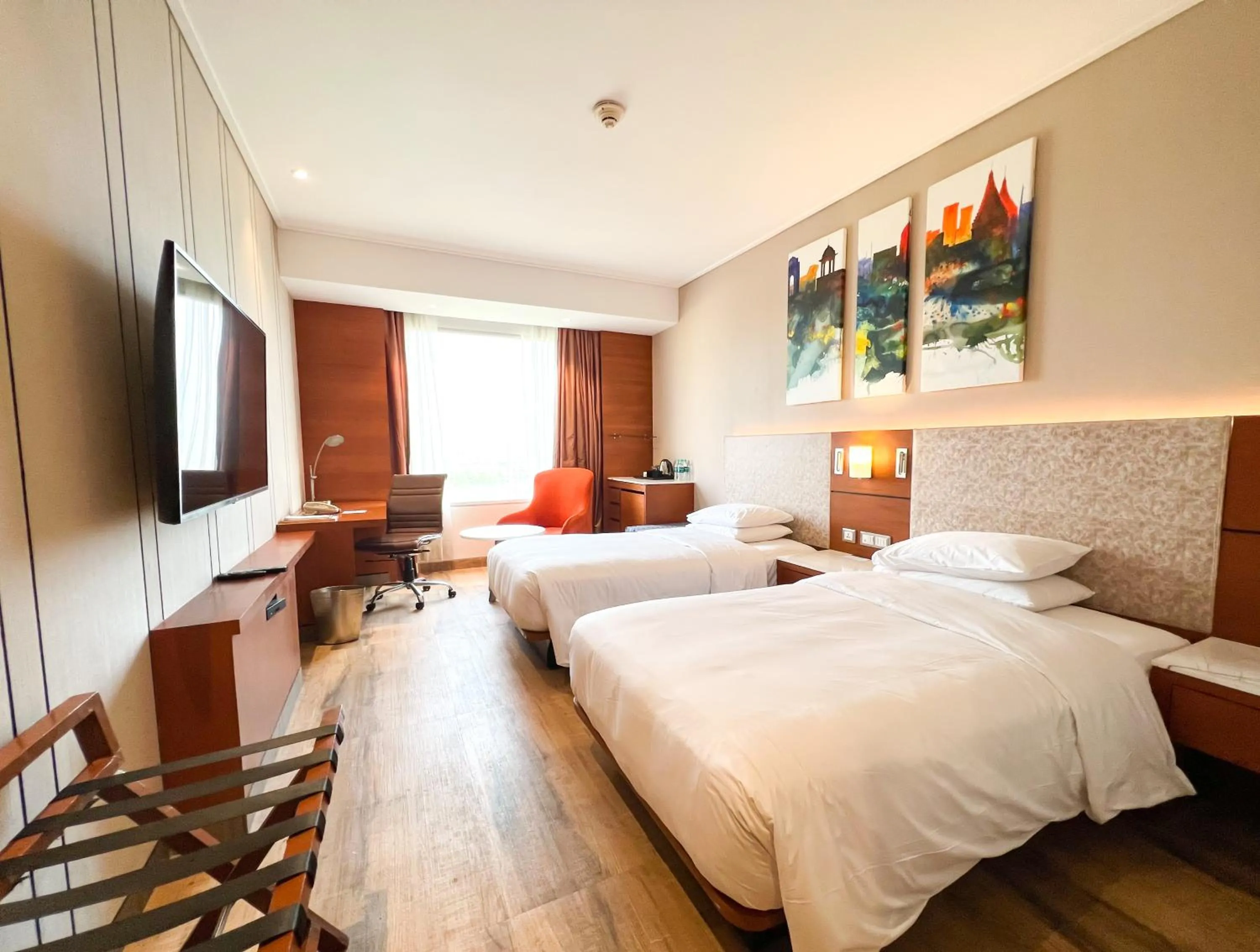 Photo of the whole room, Bed in Hyatt Centric Janakpuri New Delhi