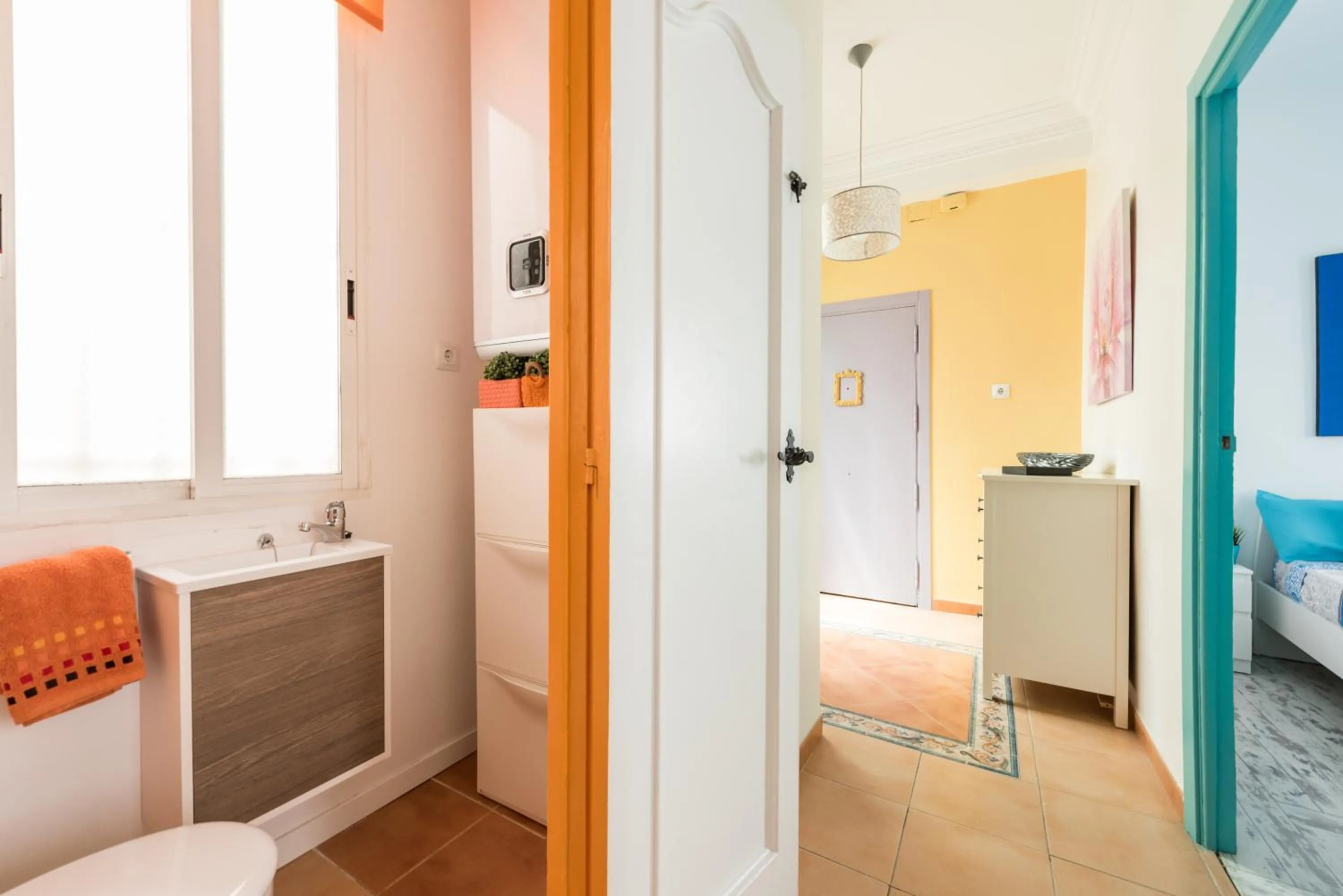 Bathroom, Bed in Apartmento Las Letras - Alojamiento de temporada