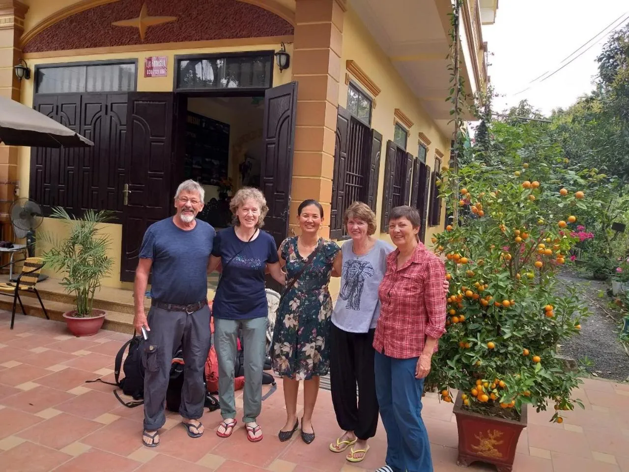 group of guests in Lys Homestay