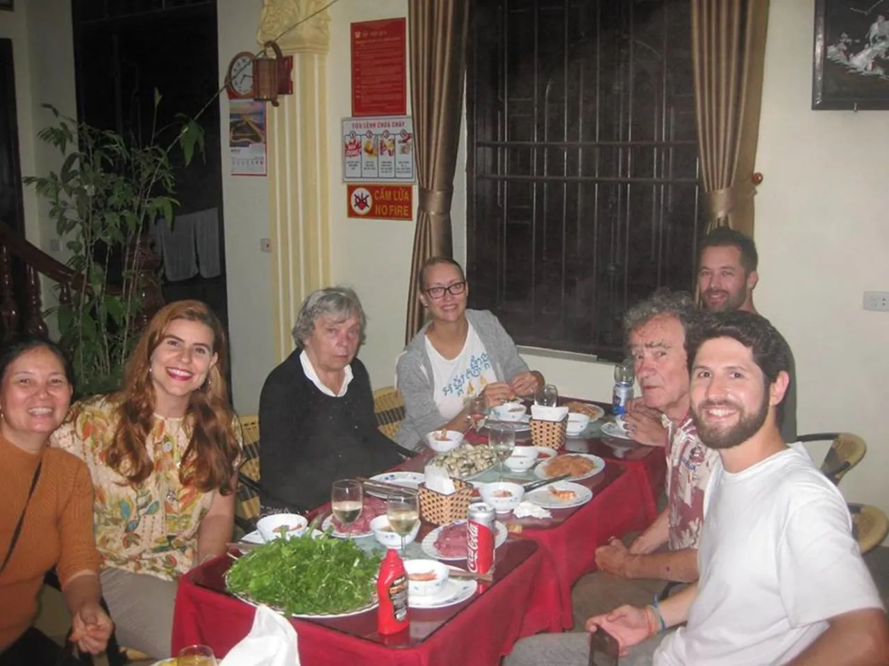 group of guests in Lys Homestay