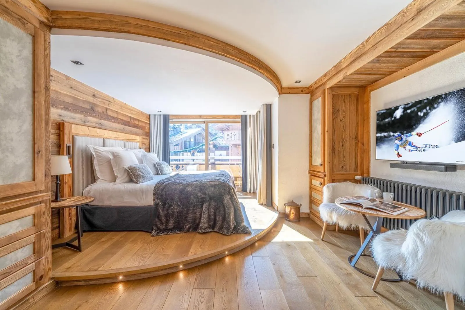 Bed in Hôtel Les Peupliers