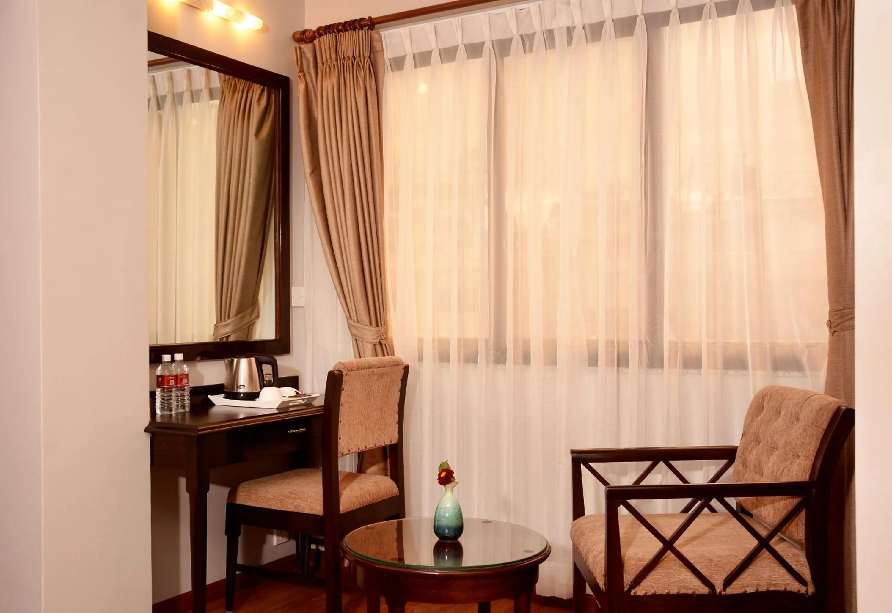 Seating area in Hotel Mudita