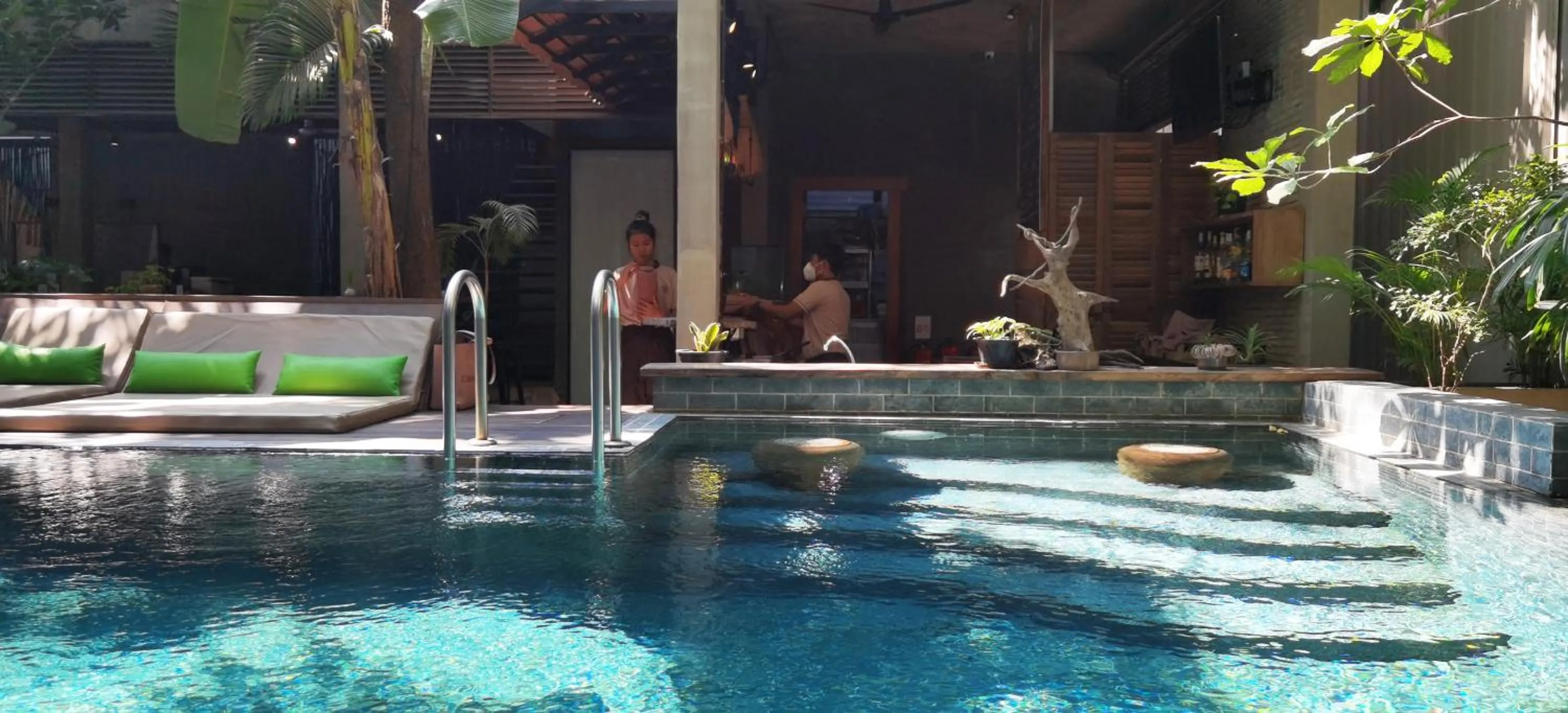 Swimming pool in Sarina Boutique Hotel