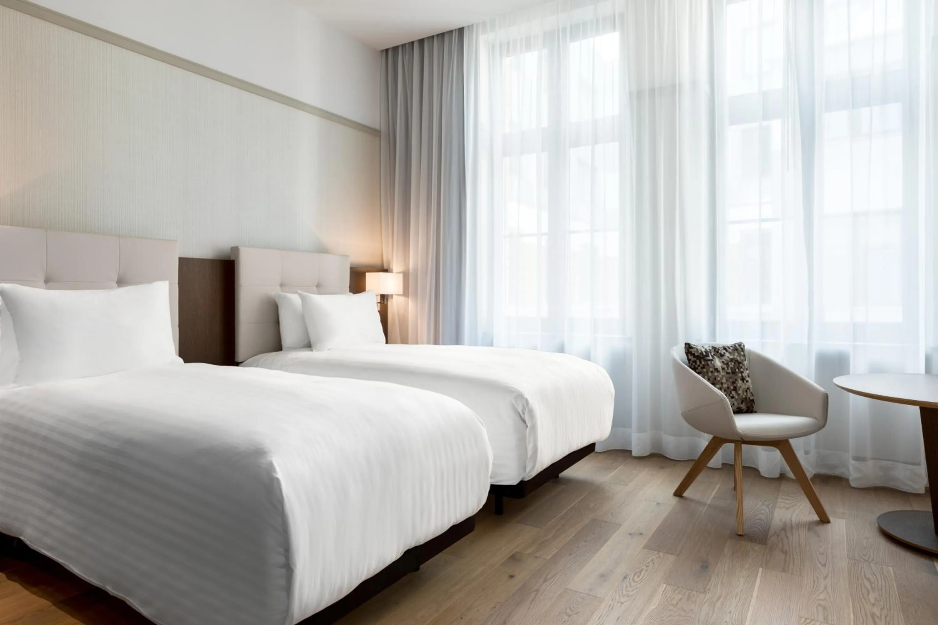 Bed in AC Hotel by Marriott Wroclaw