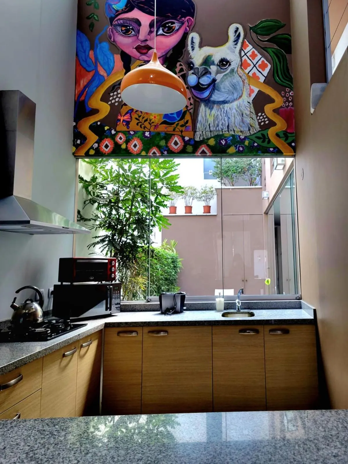 Kitchen or kitchenette in 3B Barranco by Katari Hoteles