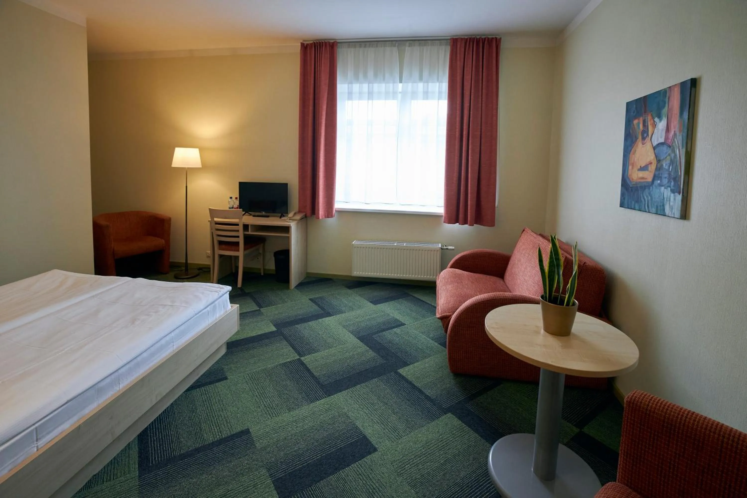 Bed in Kolonna Hotel Rēzekne