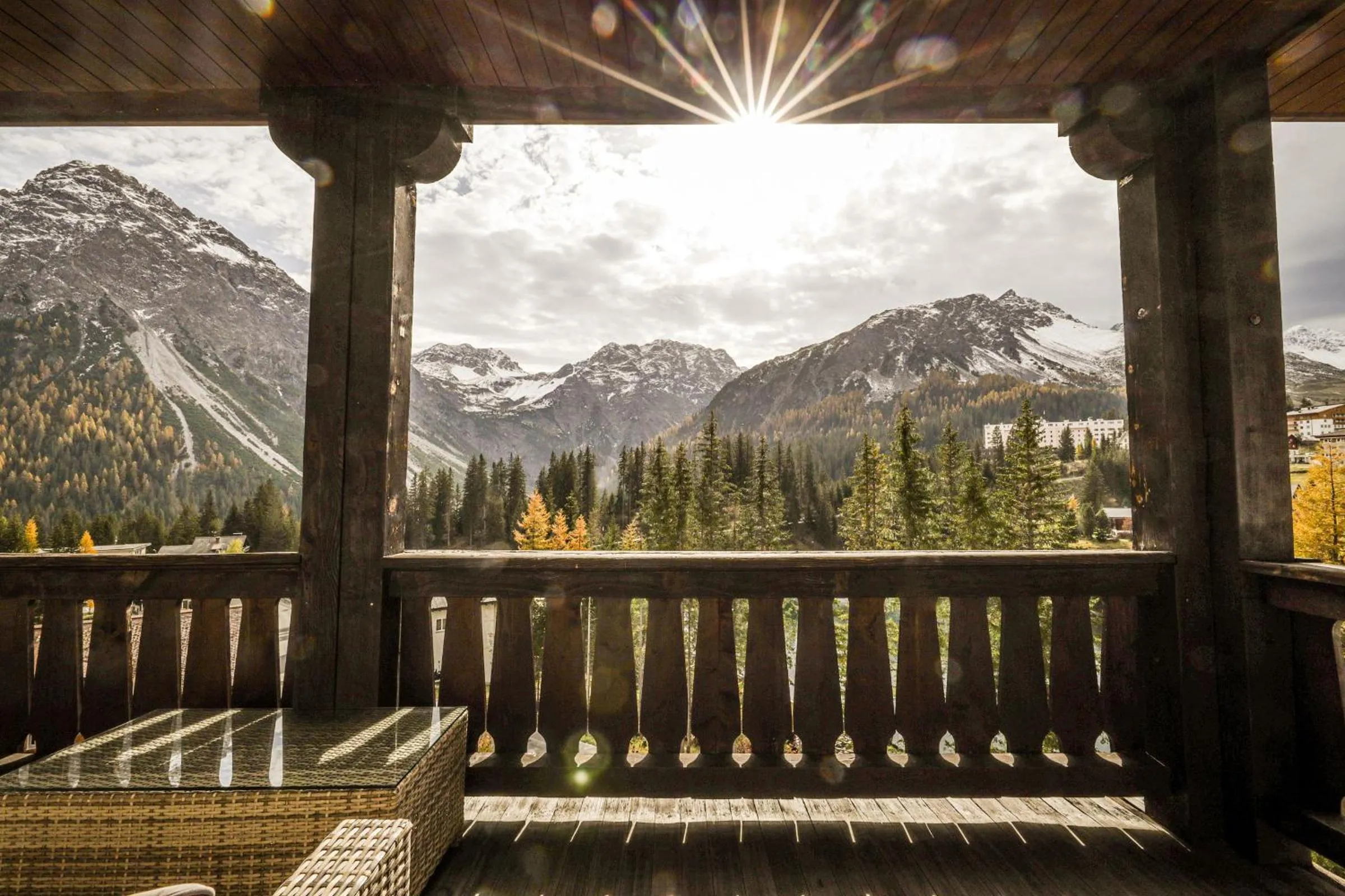 Mountain view in Hotel Seehof-Arosa