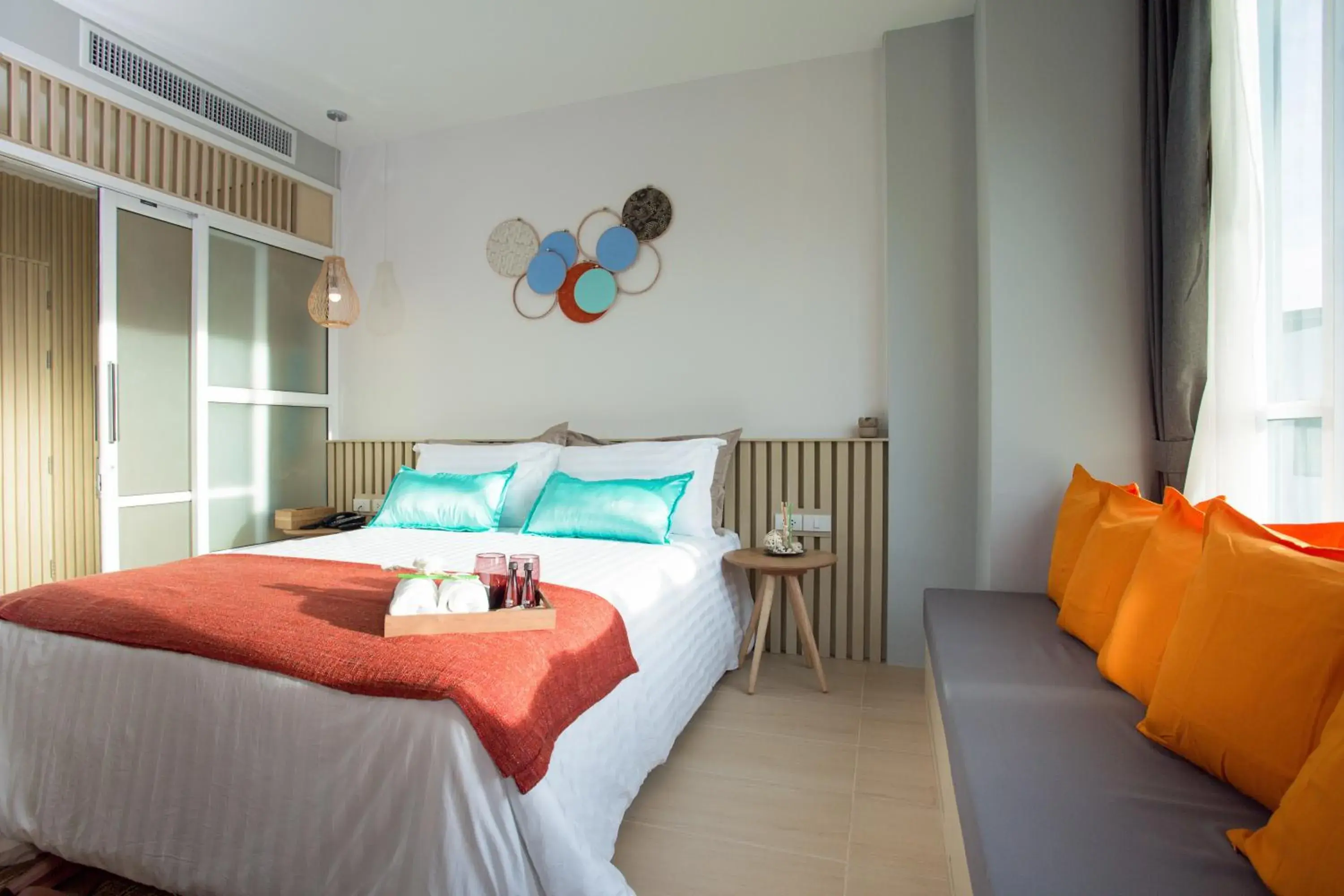 Seating area, Bed in LaRio Hotel Krabi-SHA Extra Plus Seating area, Bed in LaRio Hotel Krabi-SHA Extra Plus