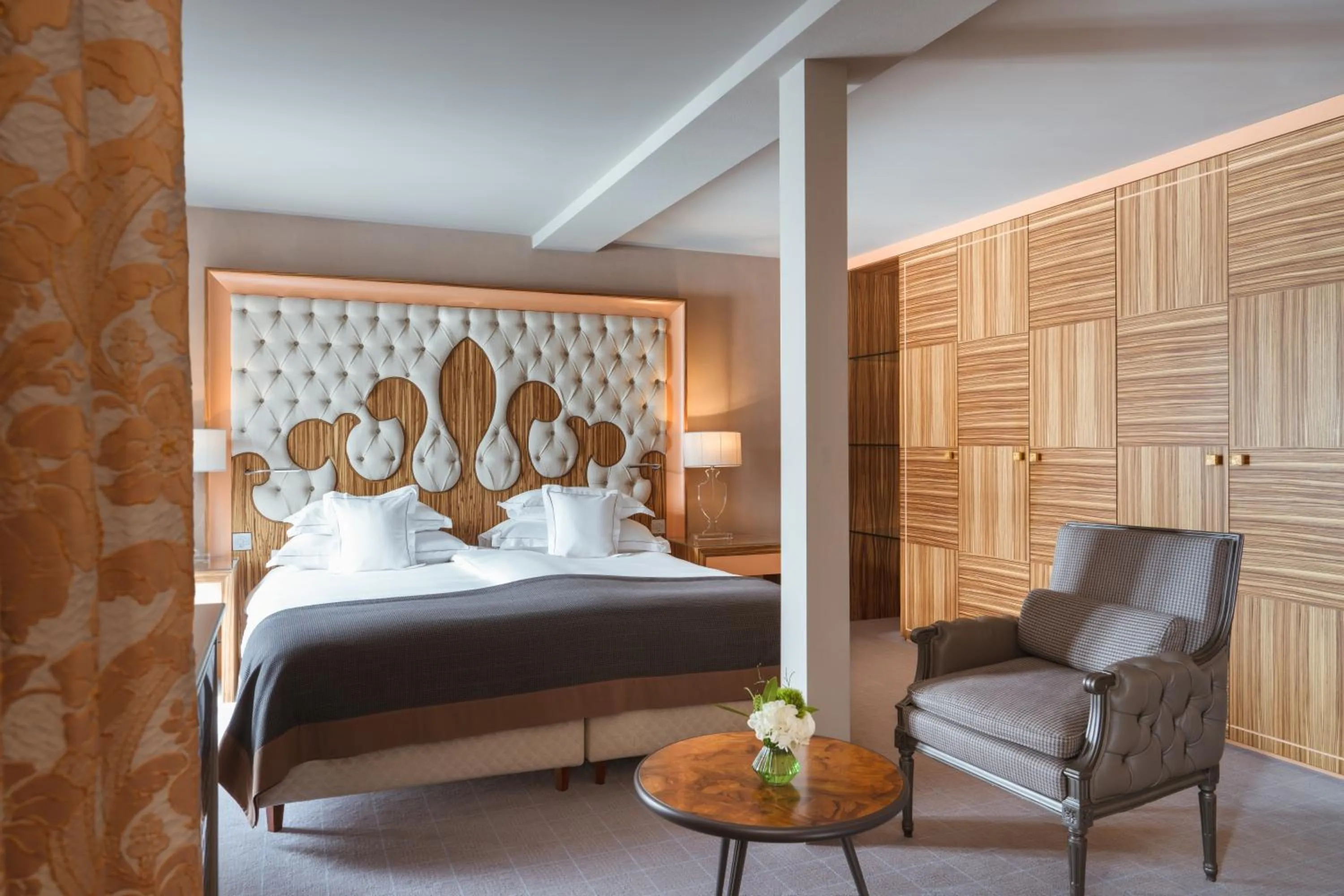 Bedroom, Bed in Carlton Hotel St Moritz - The Leading Hotels of the World