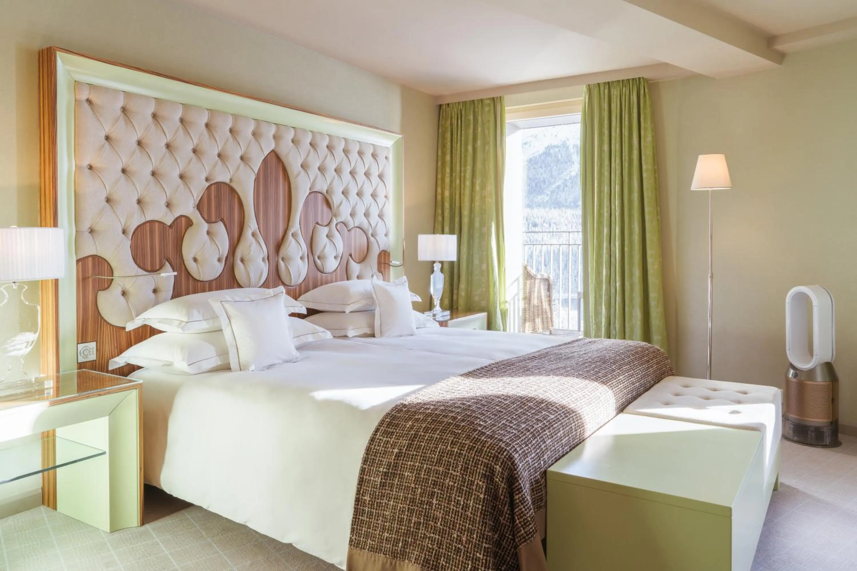 Bedroom, Bed in Carlton Hotel St Moritz - The Leading Hotels of the World